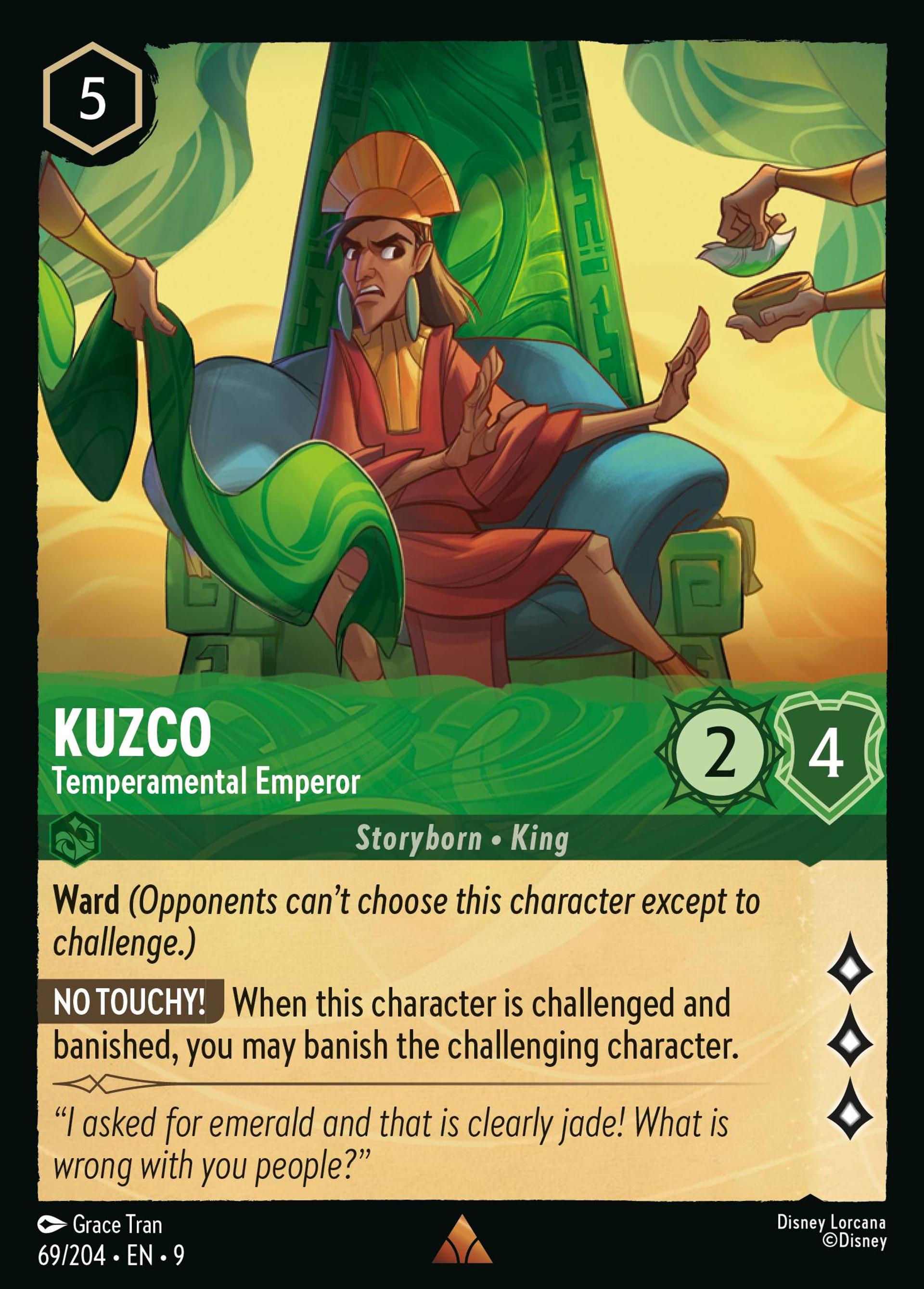 Kuzco - Temperamental Emperor — Fabled — Lorcana