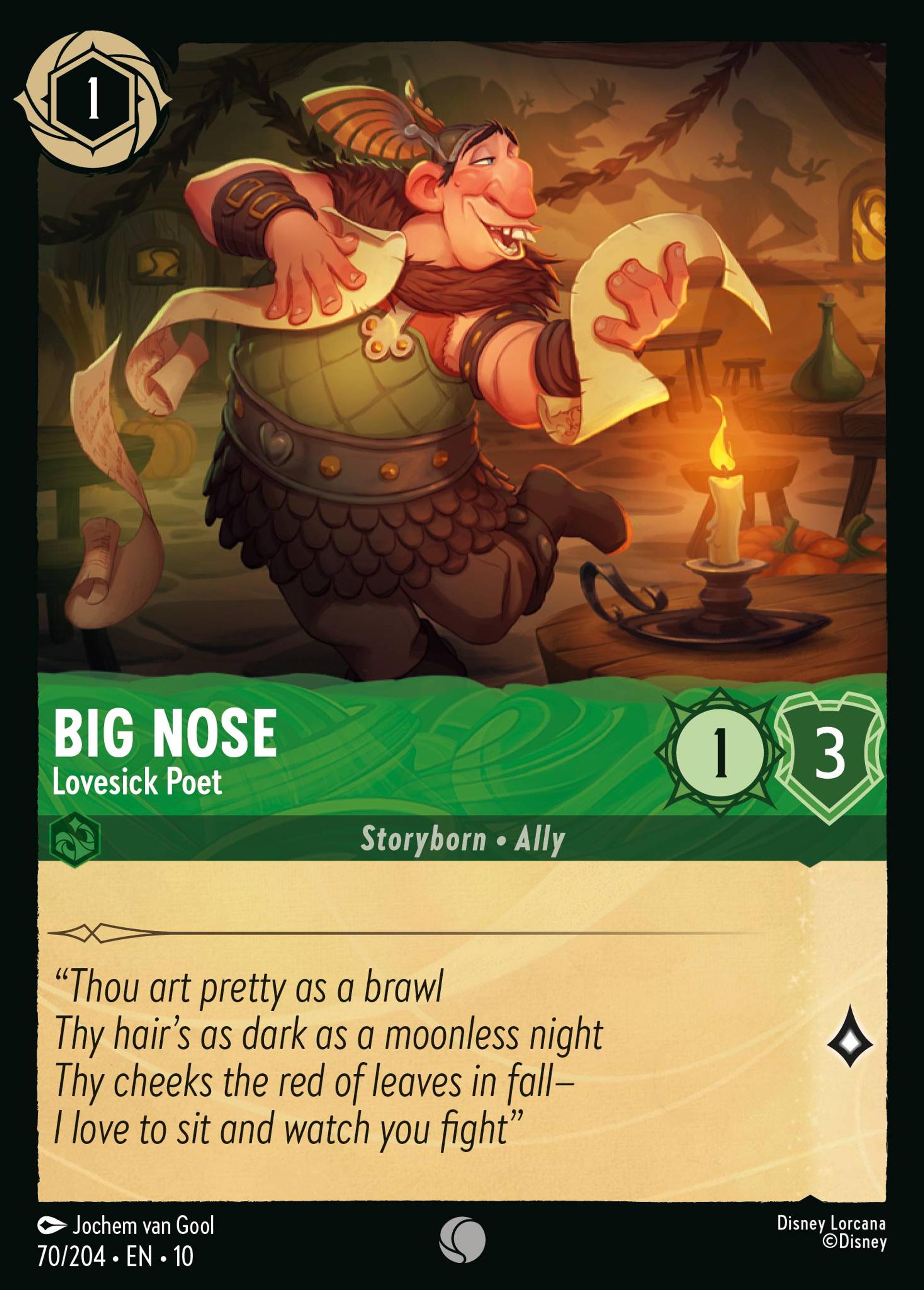 Big Nose - Lovesick Poet — Whispers in the Well — Lorcana