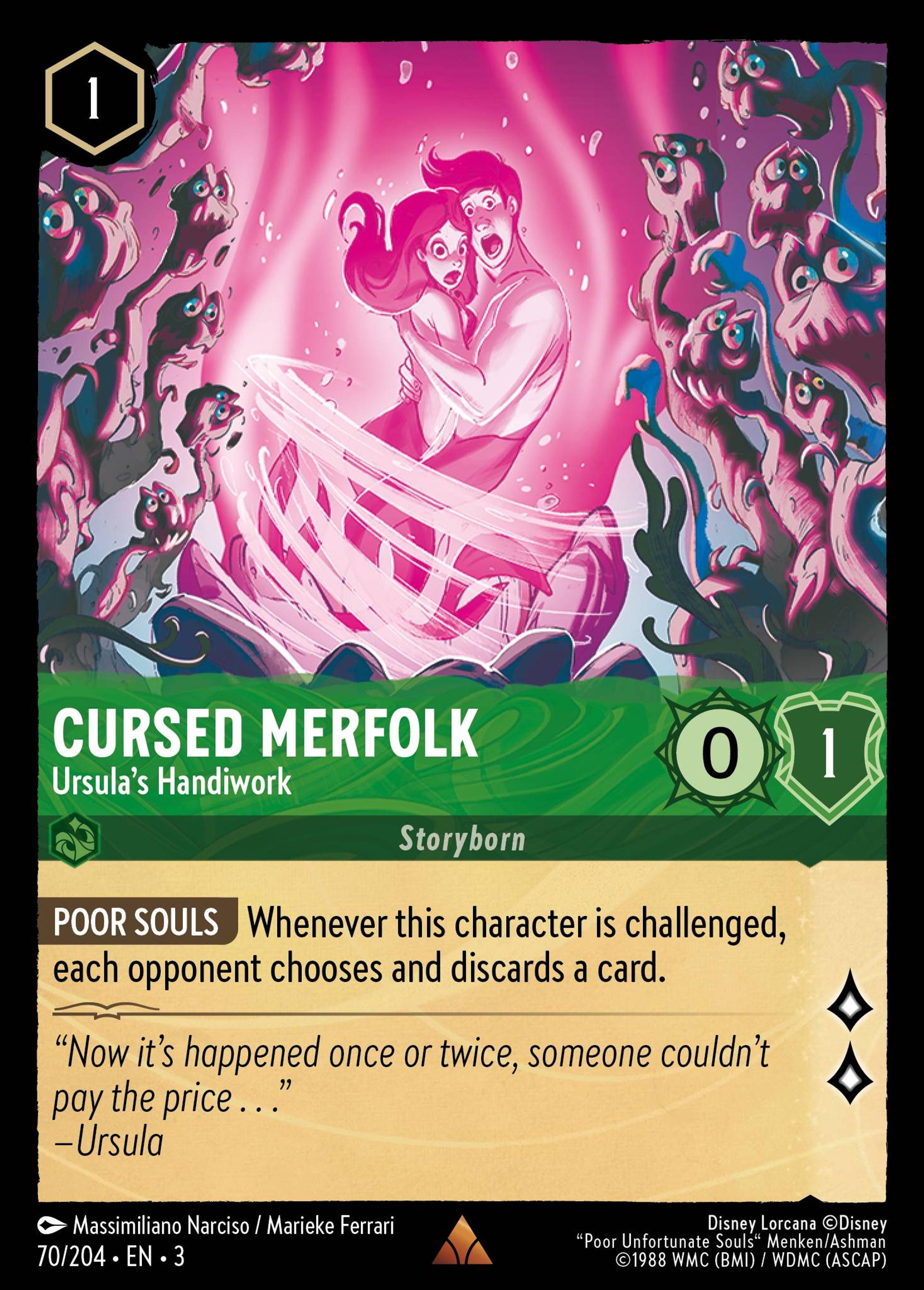 Cursed Merfolk - Ursula's Handiwork — Into the Inklands — Lorcana
