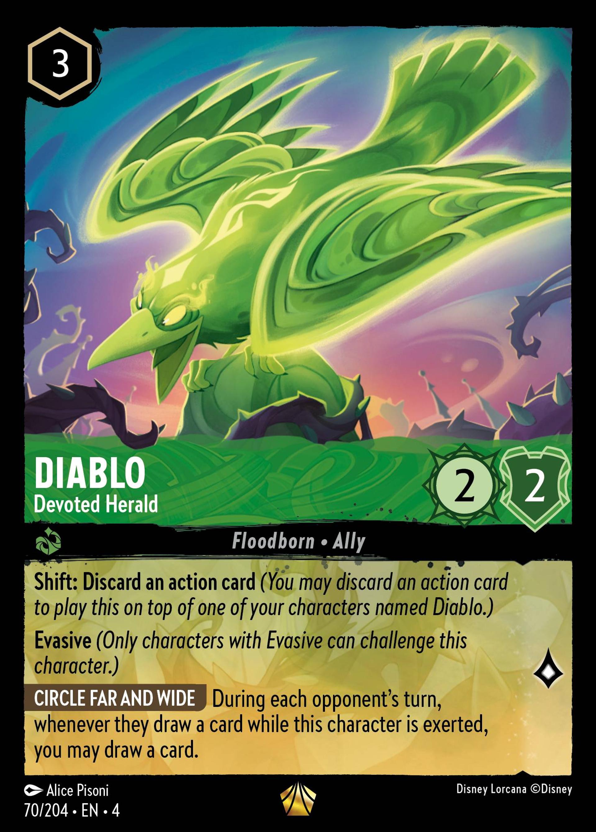 Diablo - Devoted Herald — Ursula's Return — Lorcana
