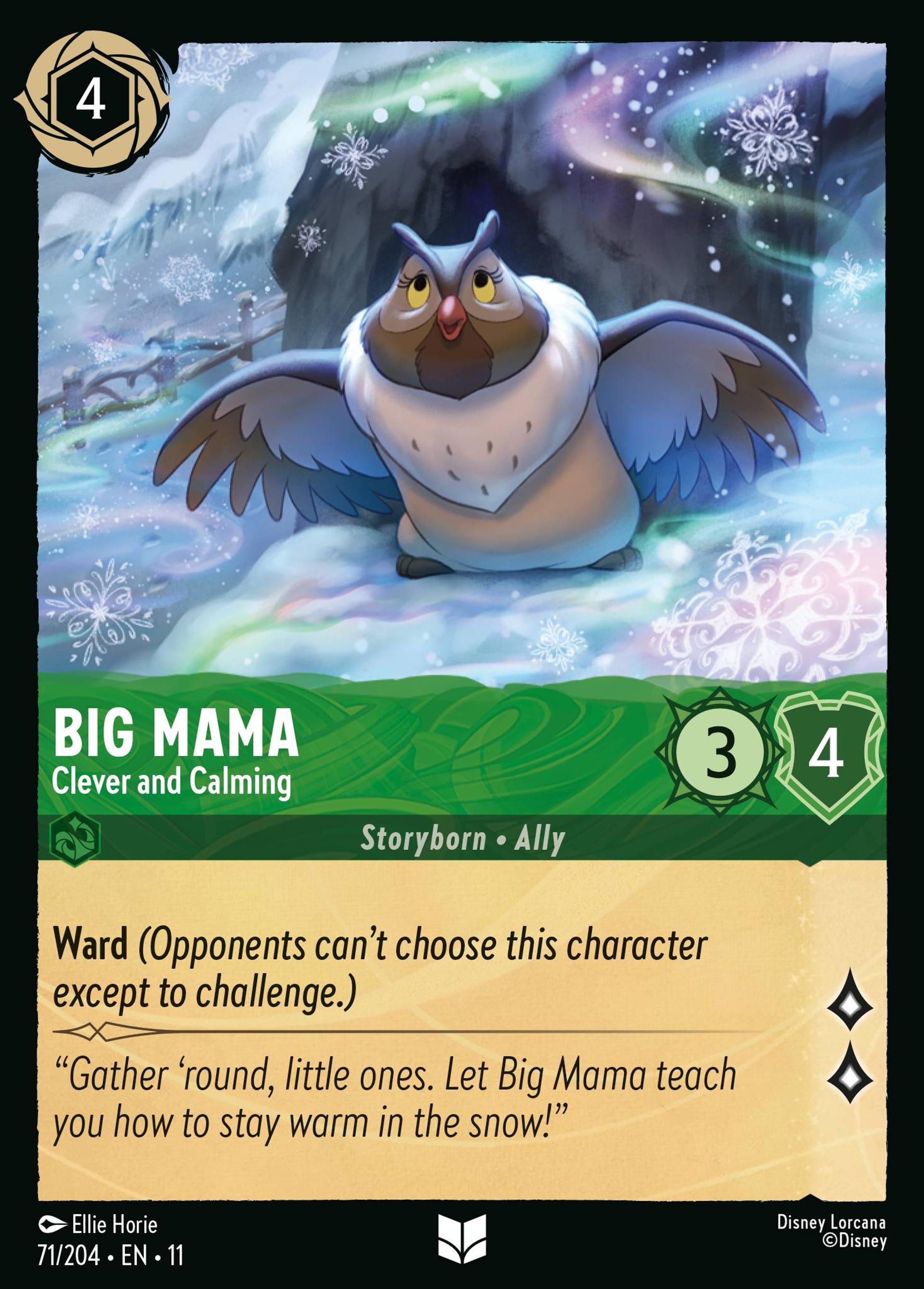 Big Mama - Clever and Calming — Winterspell — Lorcana