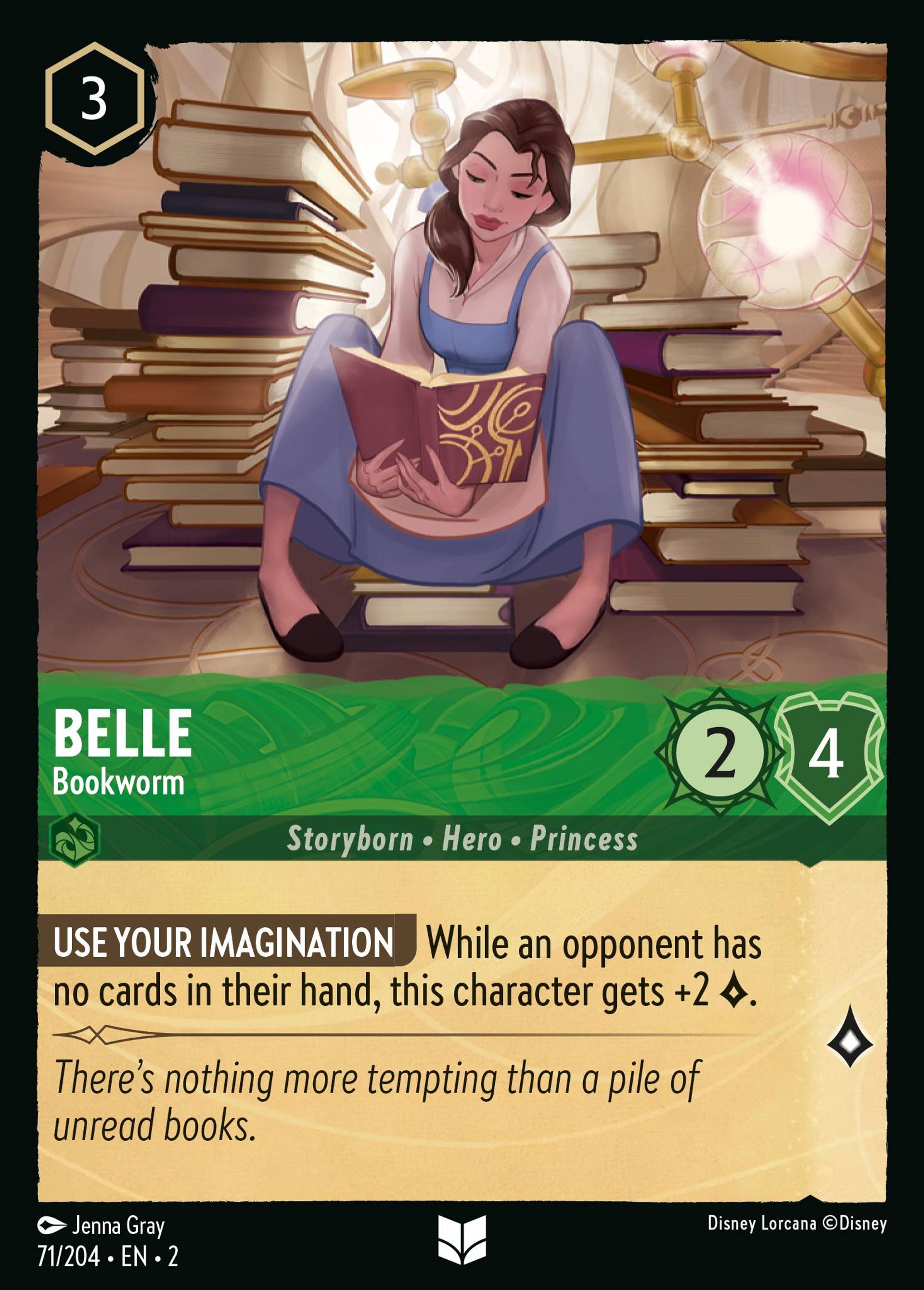 Belle - Bookworm — Rise of the Floodborn — Lorcana