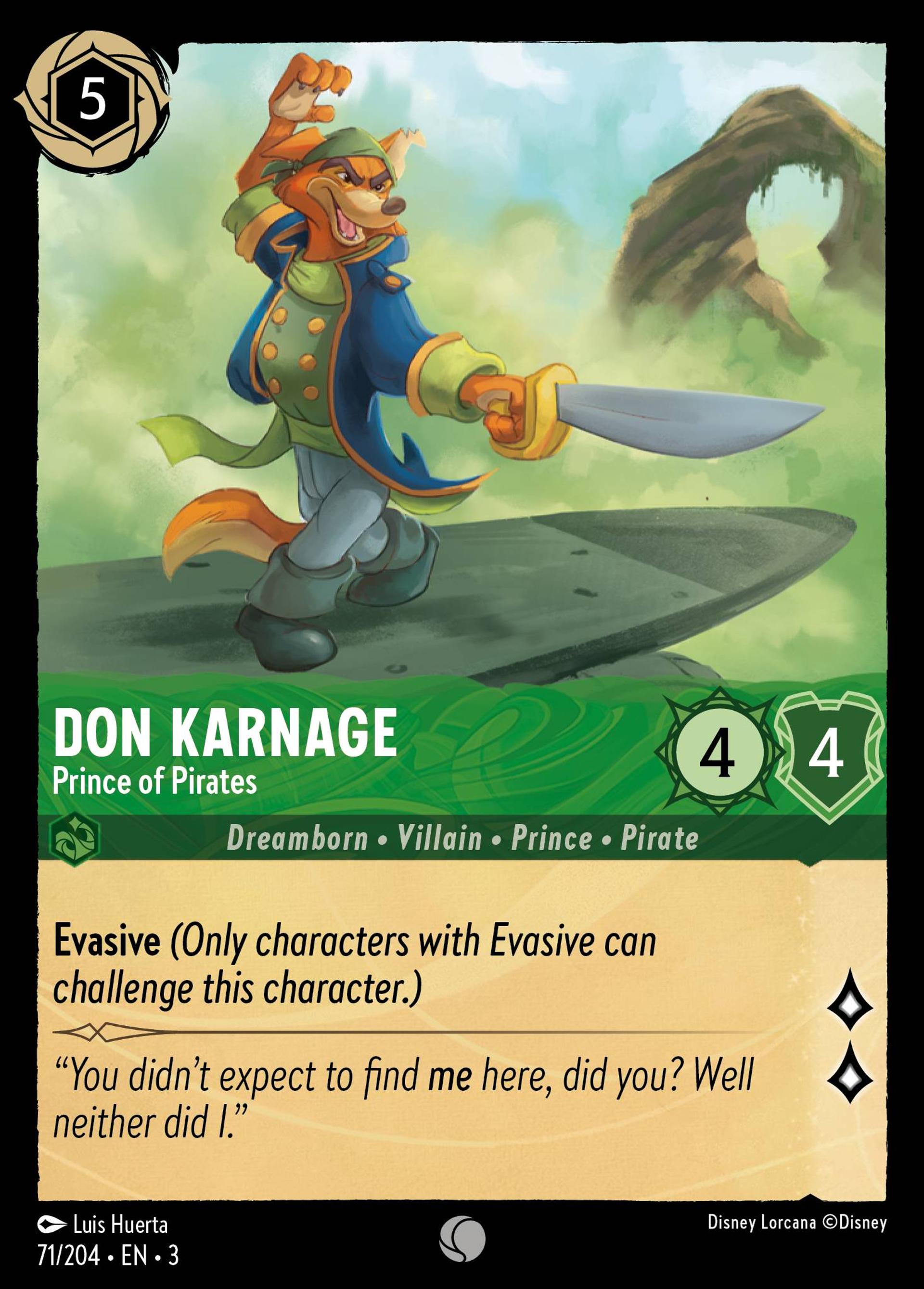 Don Karnage - Prince of Pirates — Into the Inklands — Lorcana