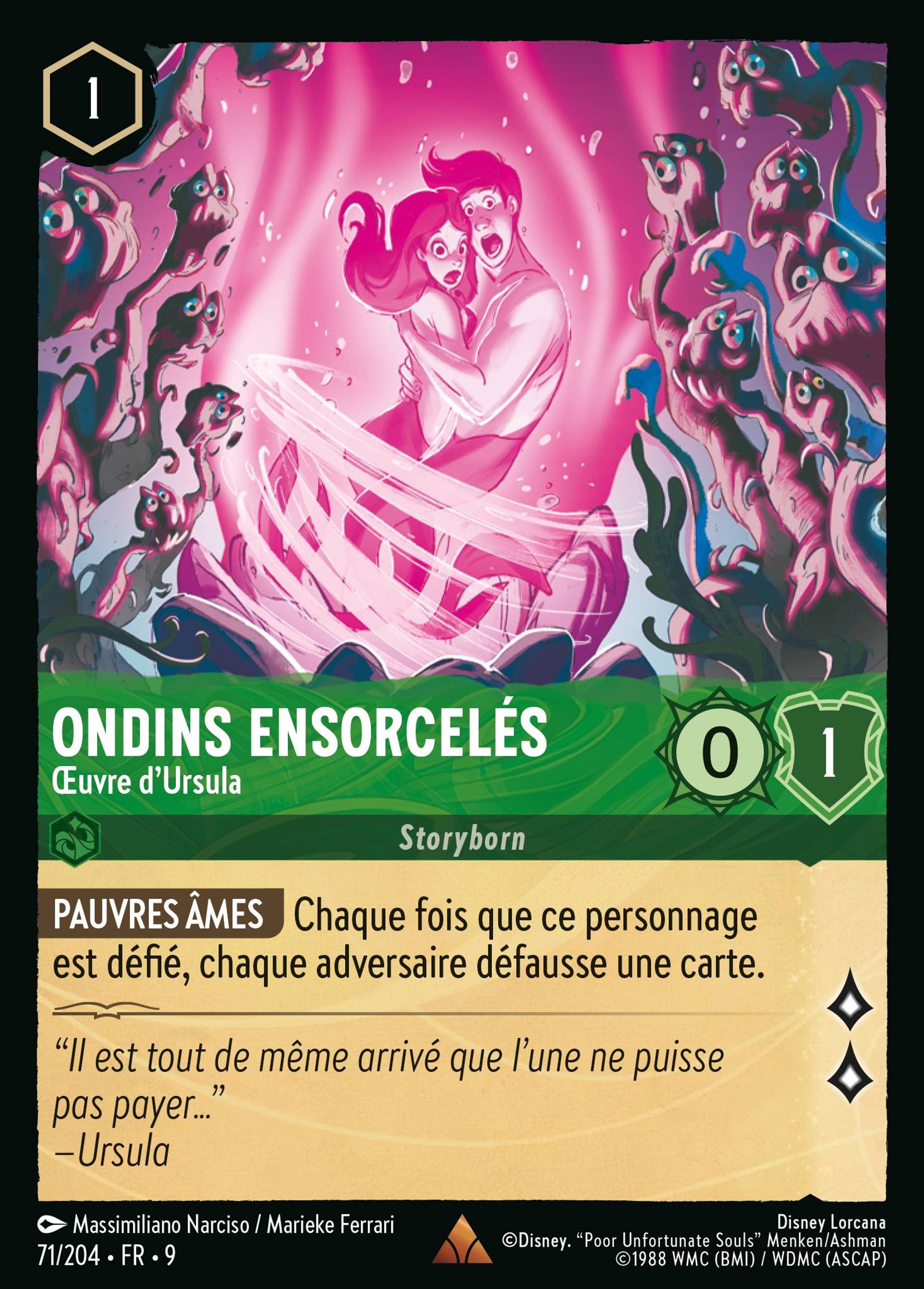 Ondins Ensorcelés - Œuvre d'Ursula — Fabled — Lorcana