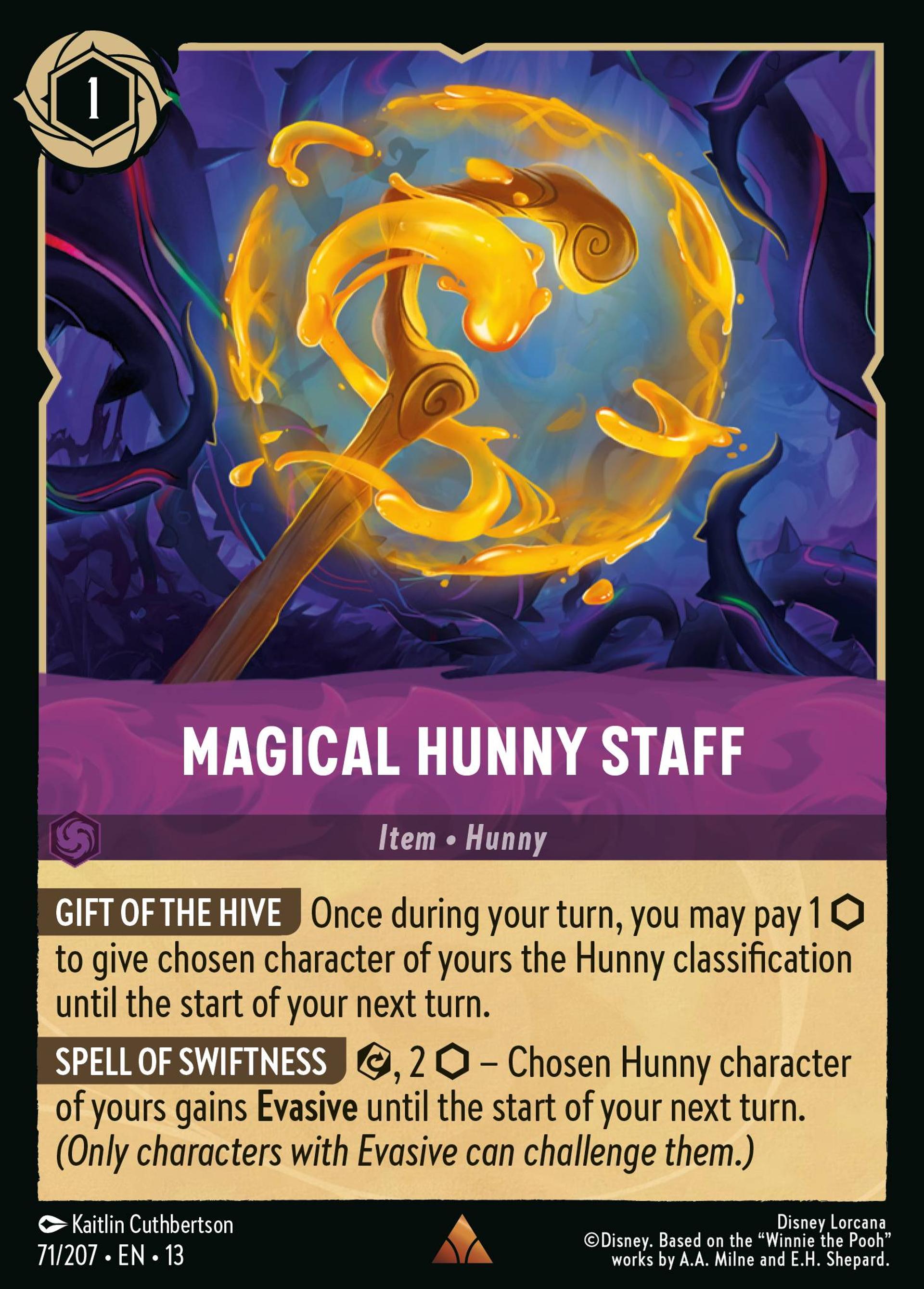 Magical Hunny Staff — Attack of the Vine! — Lorcana