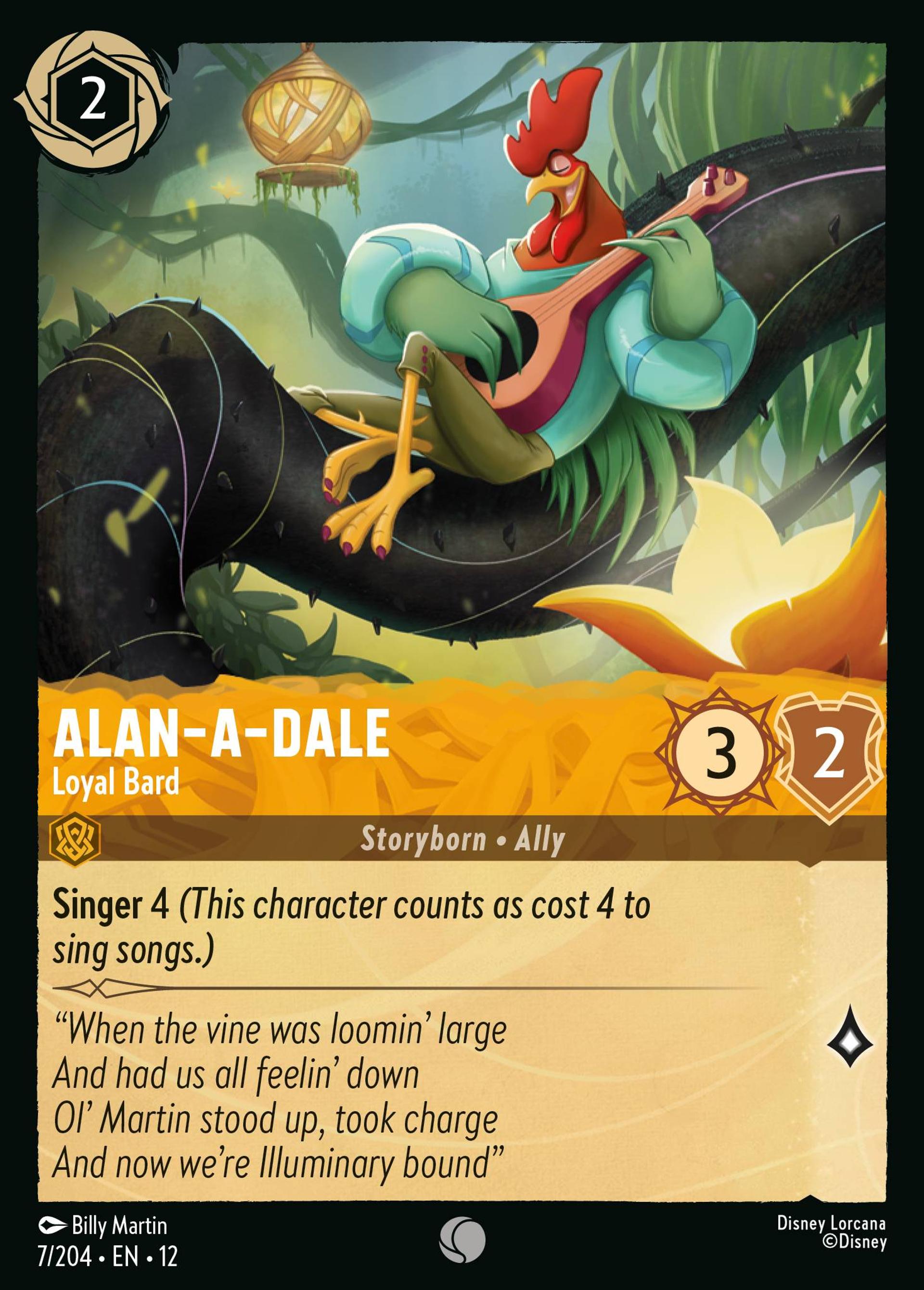 Alan-a-Dale - Loyal Bard — Wilds Unknown — Lorcana