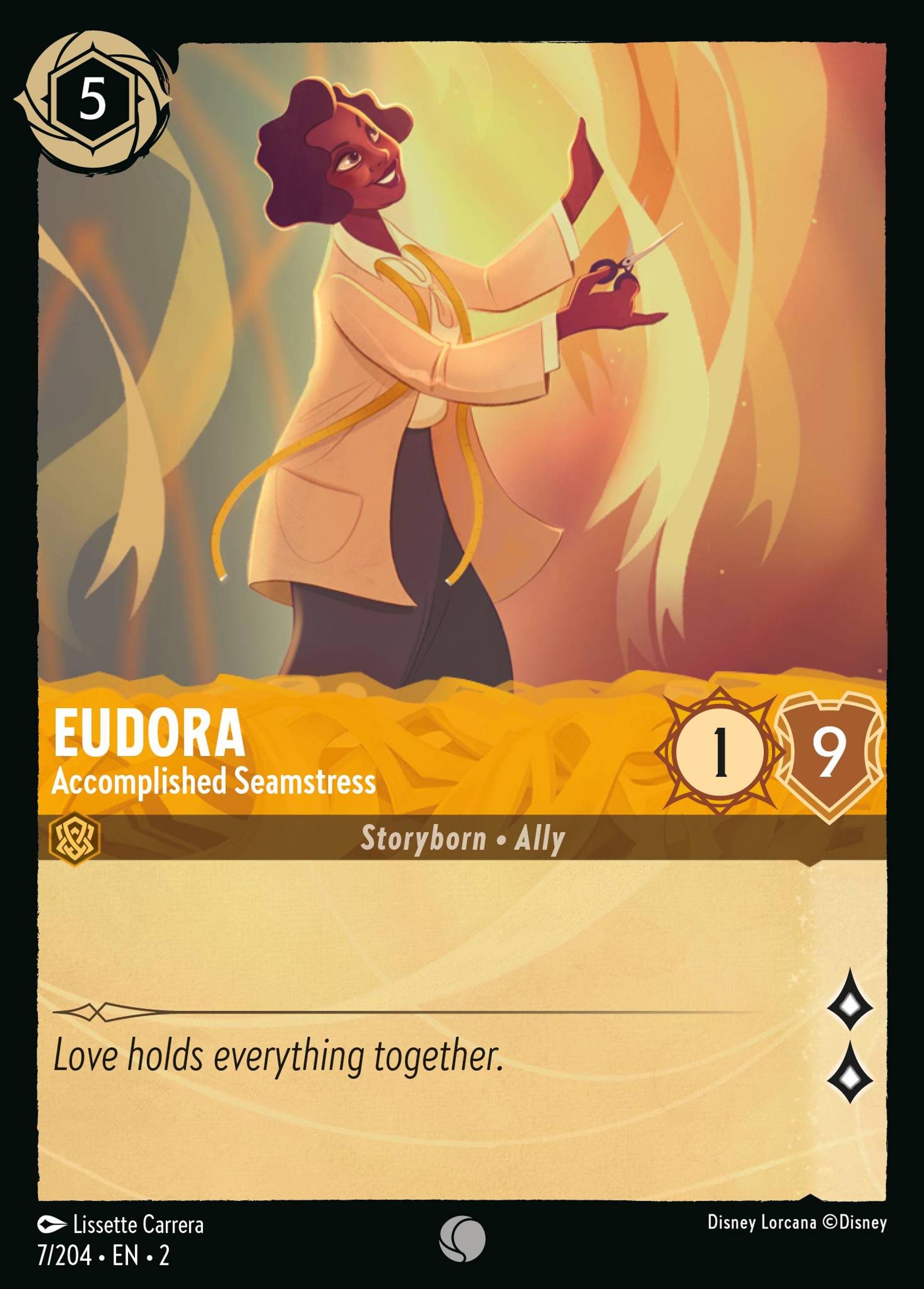 Eudora - Accomplished Seamstress — Rise of the Floodborn — Lorcana