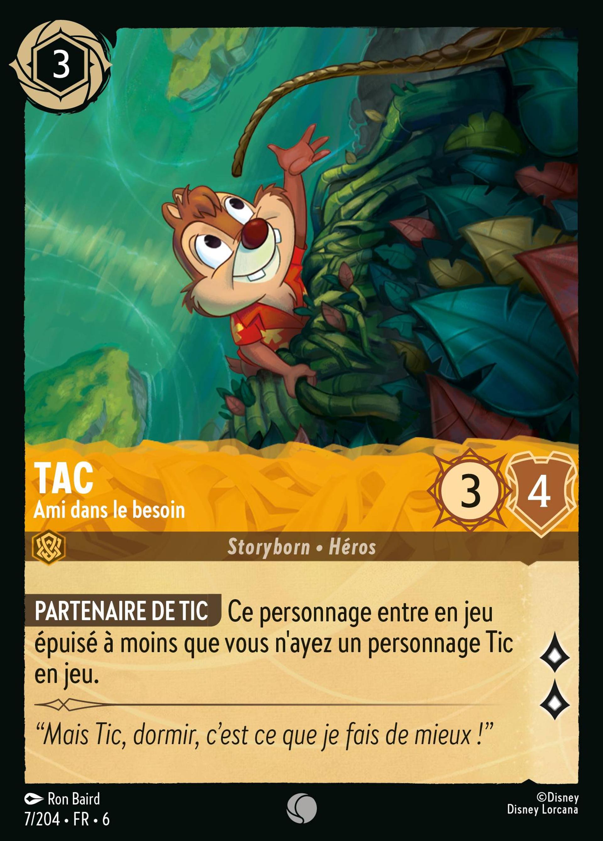 Tac - Ami dans le besoin — Azurite Sea — Lorcana