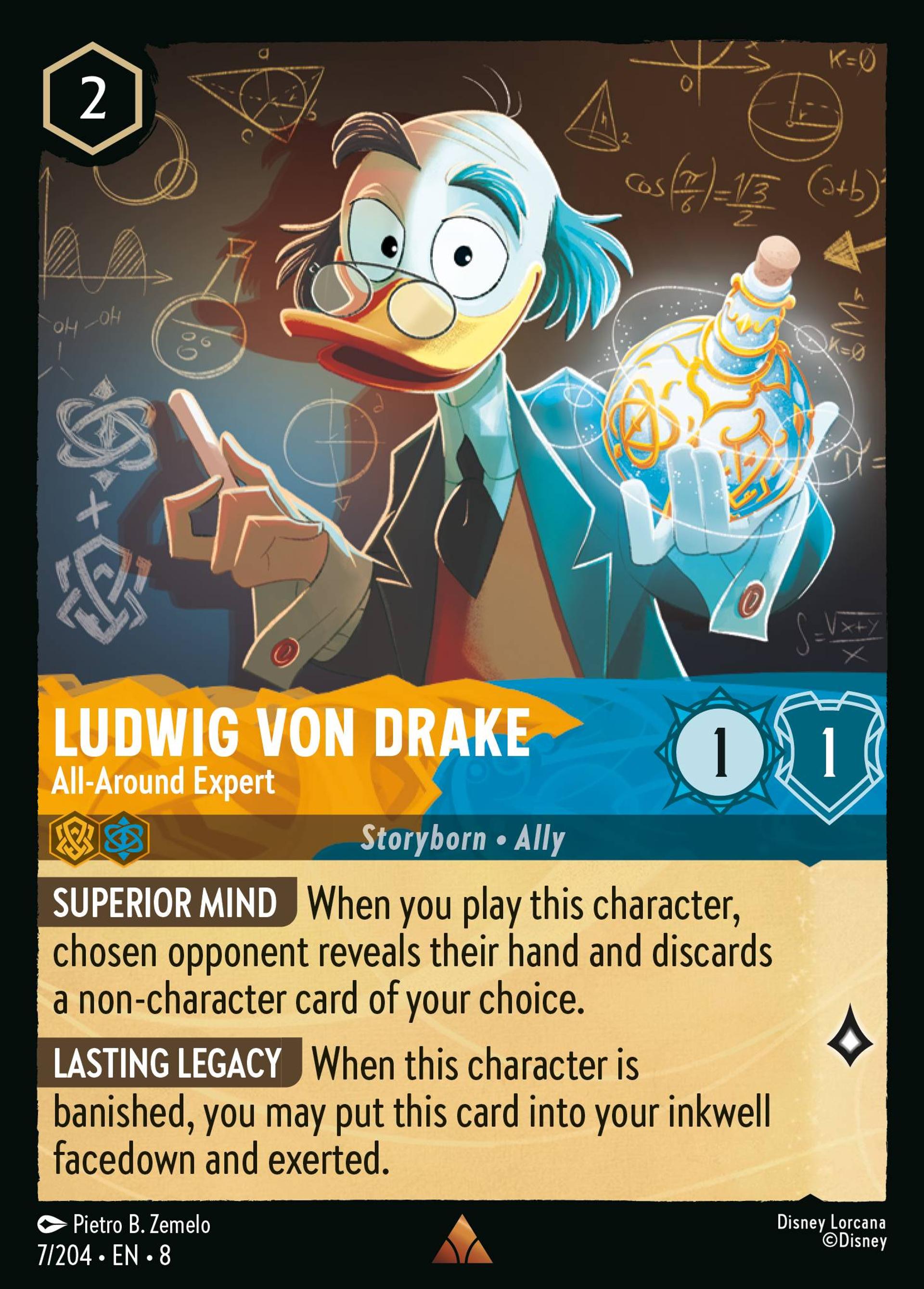 Ludwig Von Drake - All-Around Expert — The Reign of Jafar — Lorcana