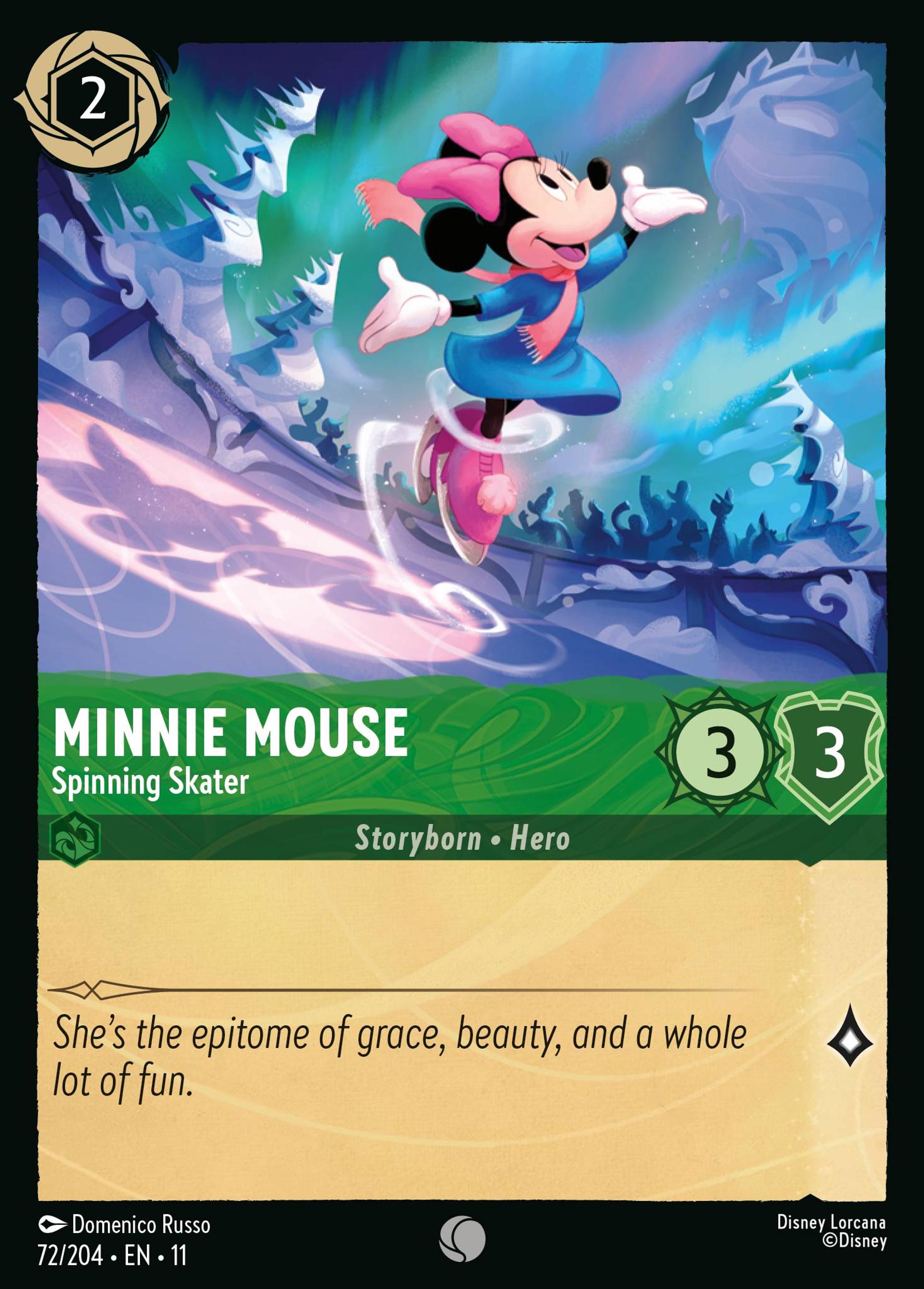 Minnie Mouse - Spinning Skater — Winterspell — Lorcana
