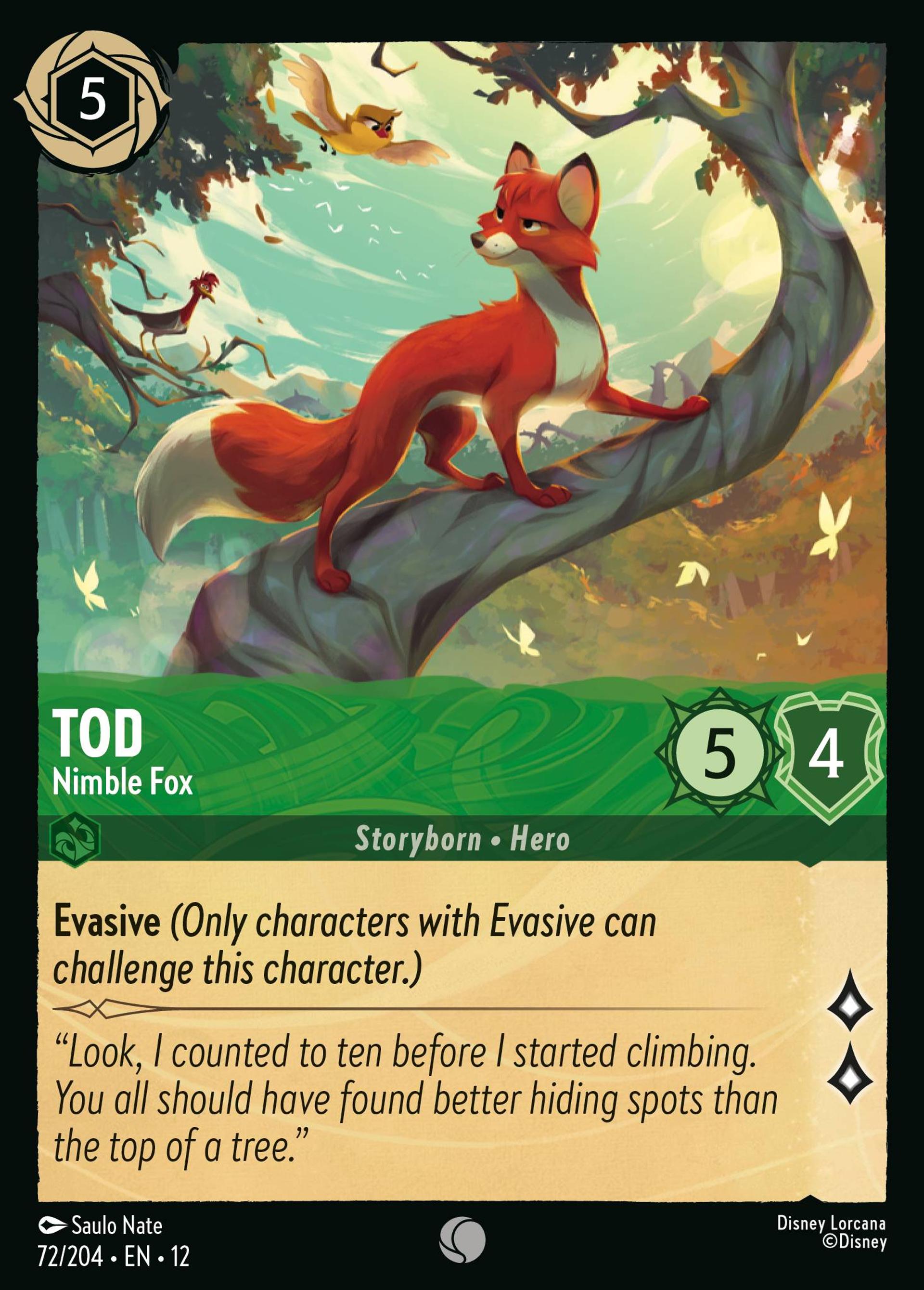 Tod - Nimble Fox — Wilds Unknown — Lorcana