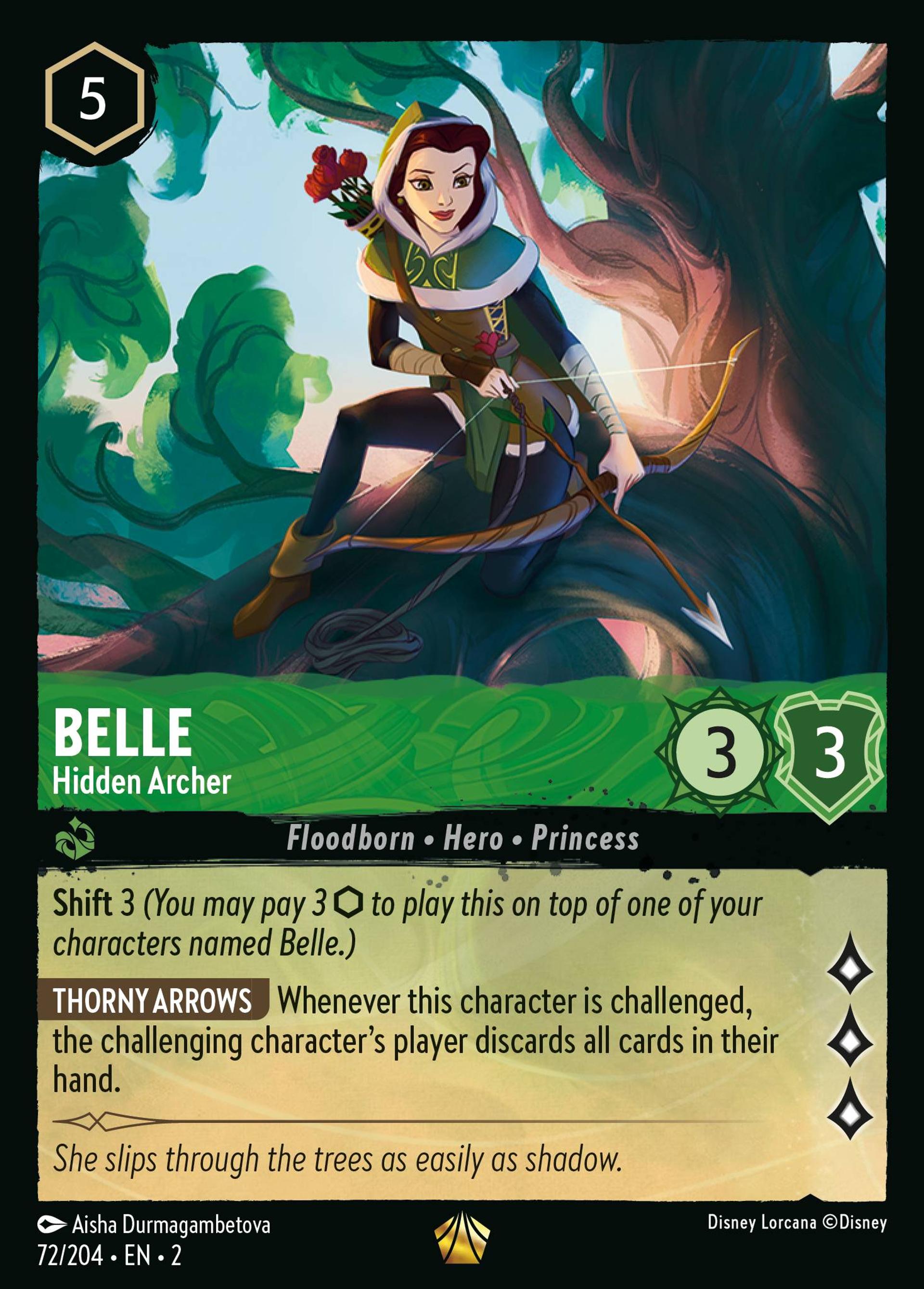 Belle - Hidden Archer — Rise of the Floodborn — Lorcana