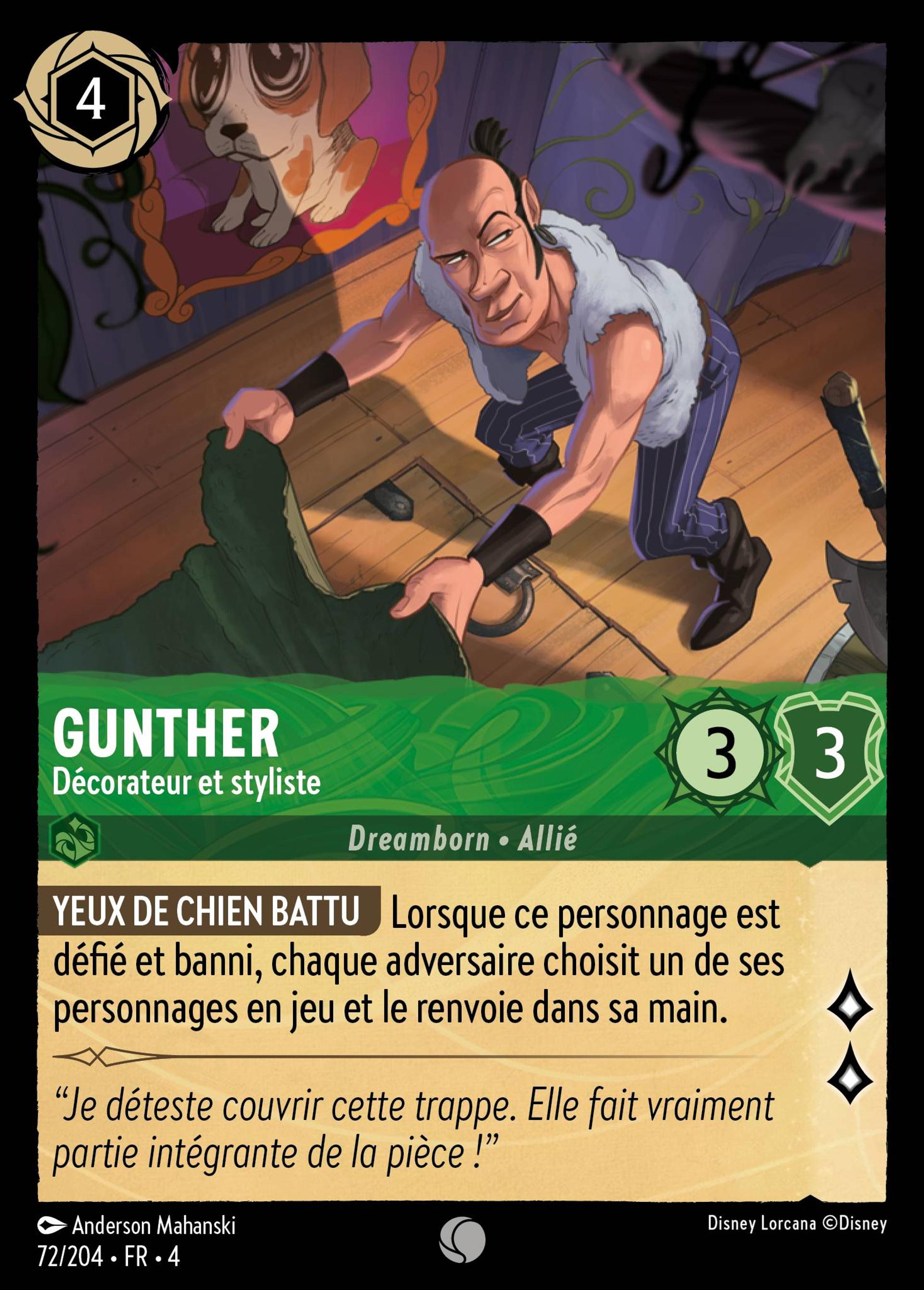 Gunther - Décorateur et styliste — Ursula's Return — Lorcana