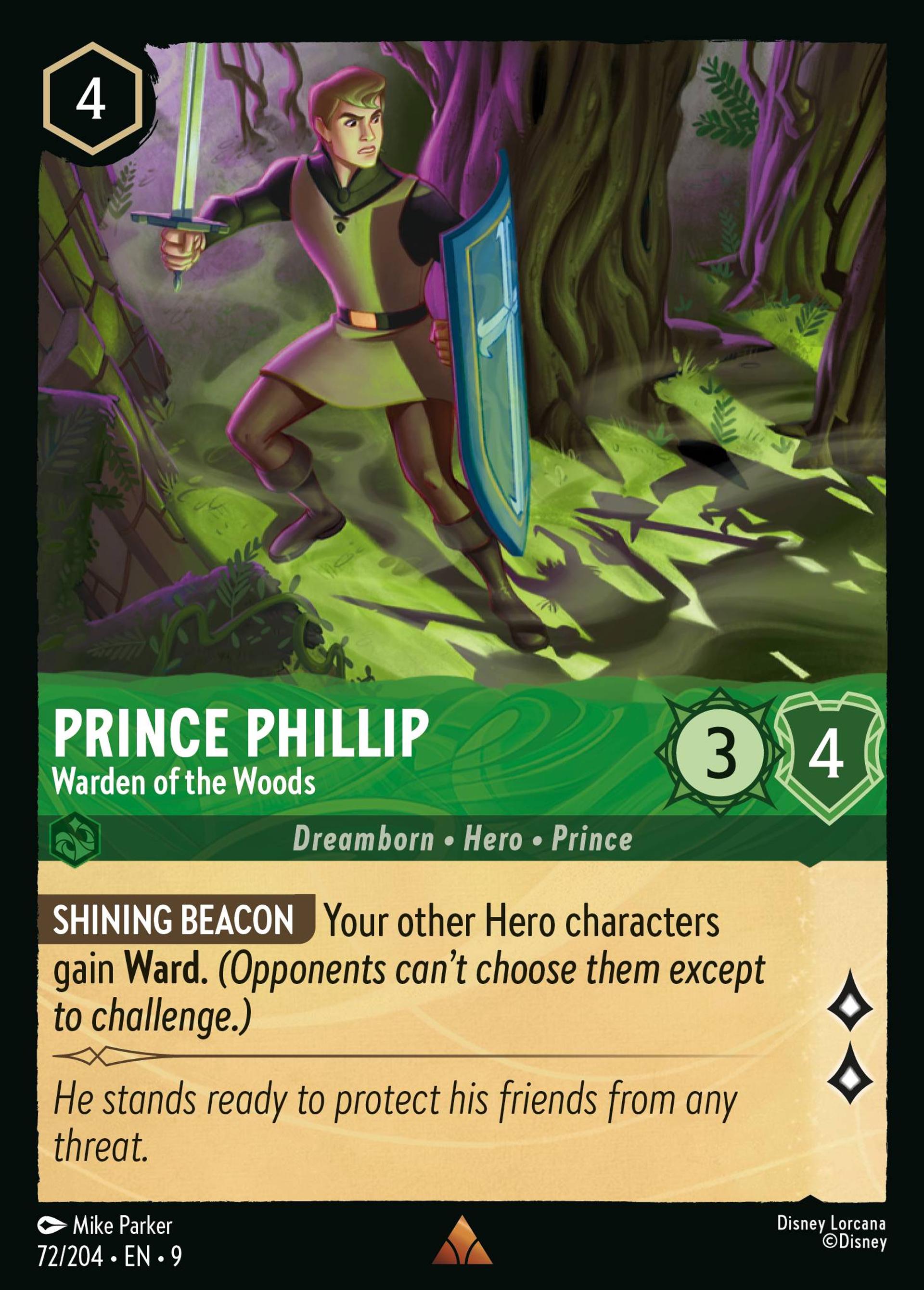 Prince Phillip - Warden of the Woods — Fabled — Lorcana