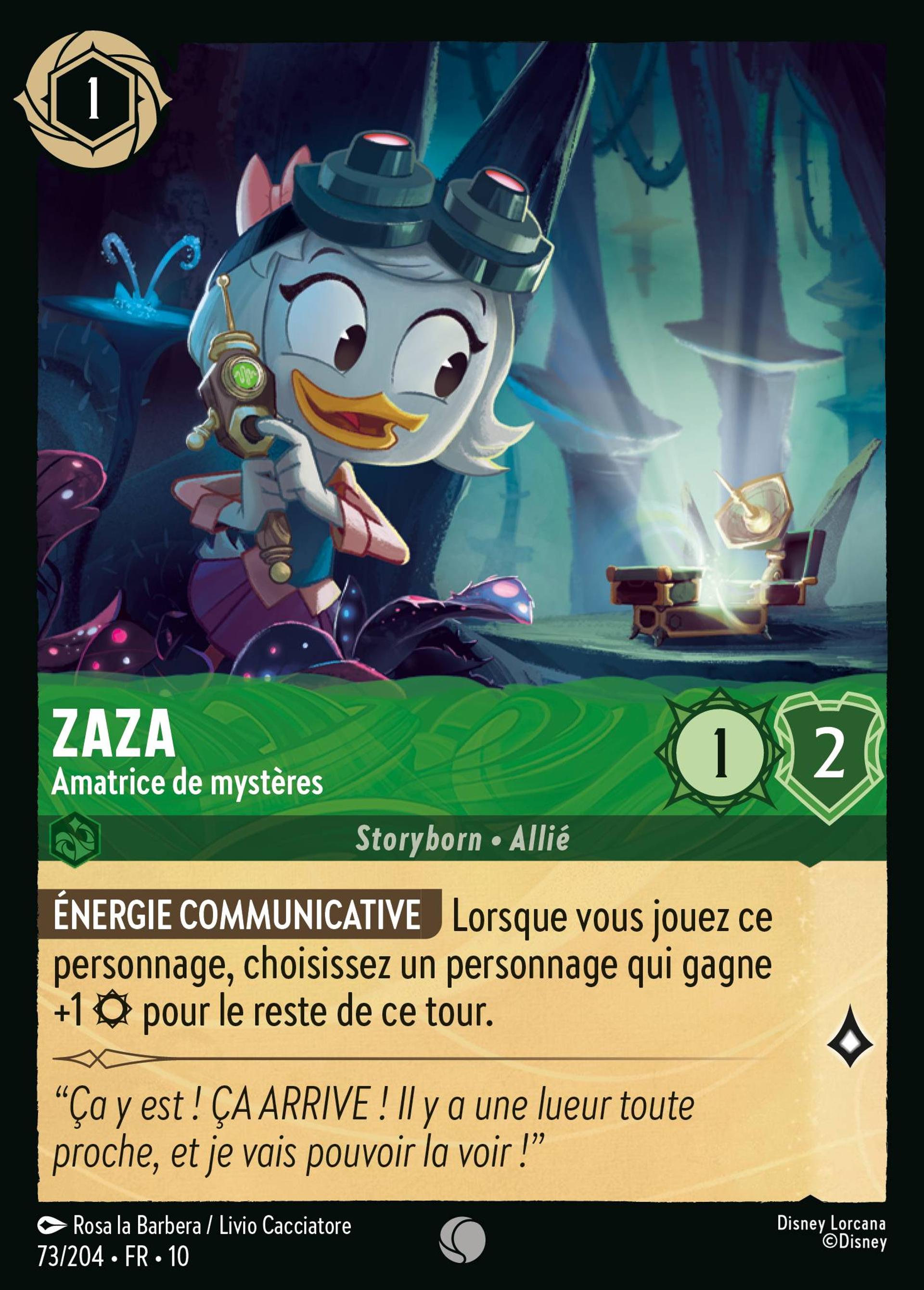 Zaza - Amatrice de mystères — Whispers in the Well — Lorcana