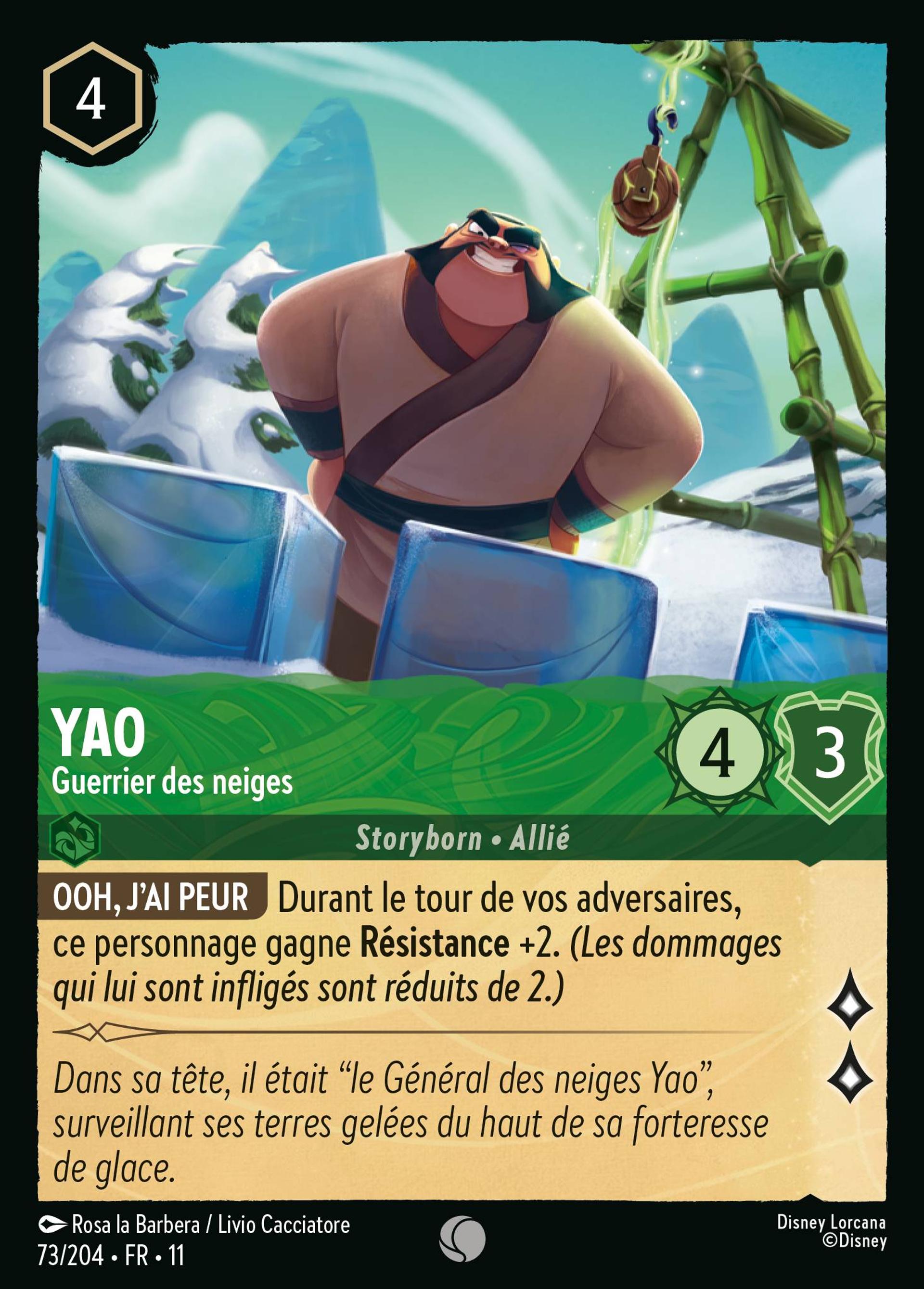 Yao - Guerrier des neiges — Winterspell — Lorcana