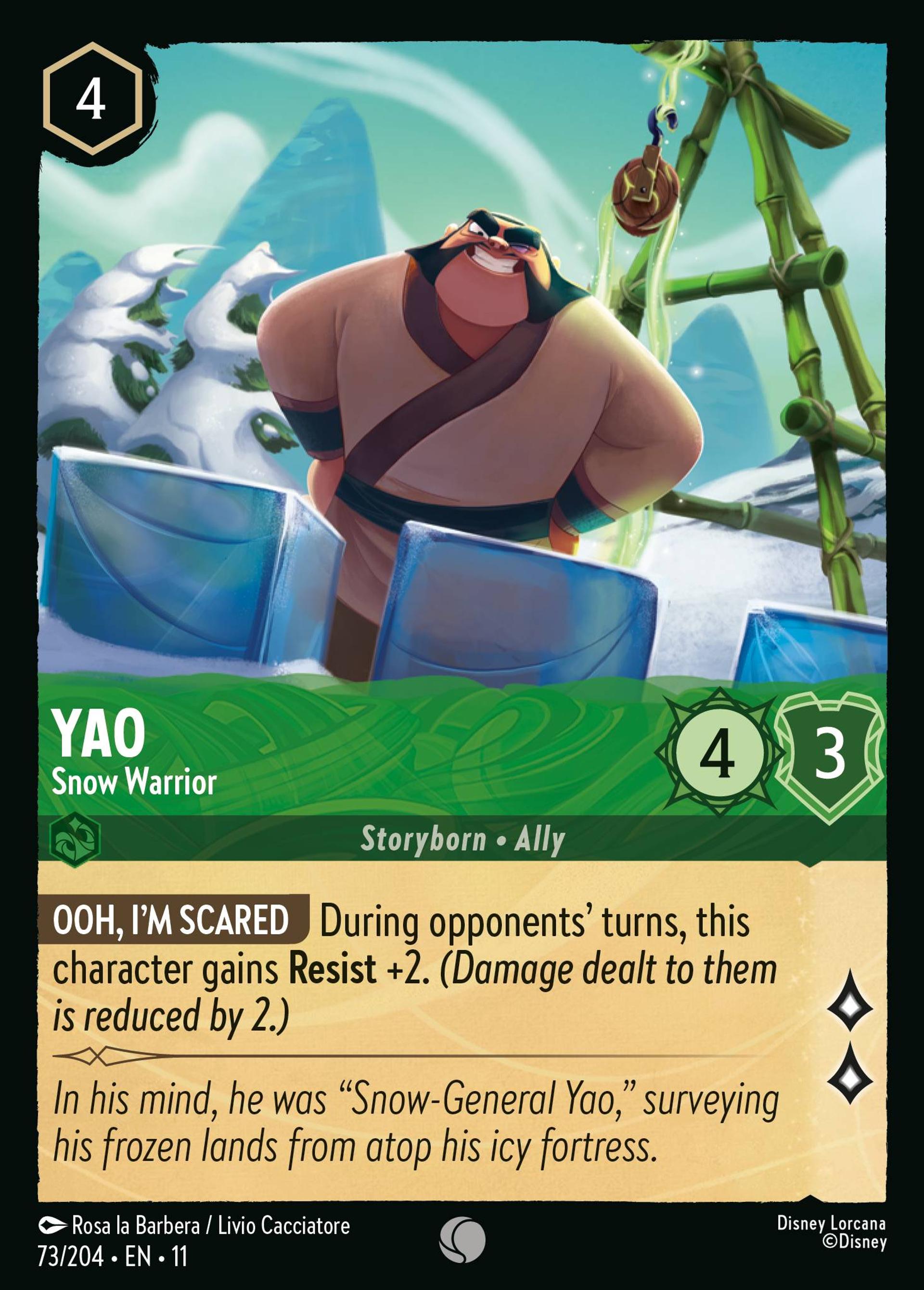 Yao - Guerrier des neiges — Winterspell — Lorcana