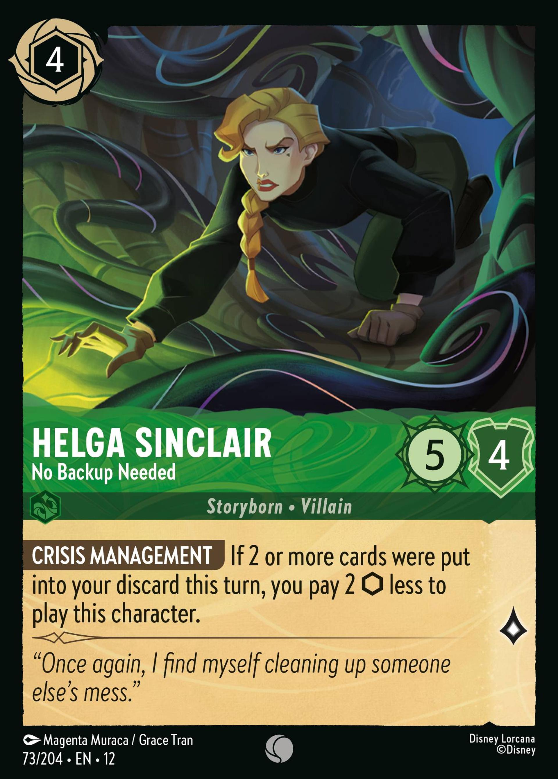 Helga Sinclair - N'a pas besoin de renfort — Wilds Unknown — Lorcana