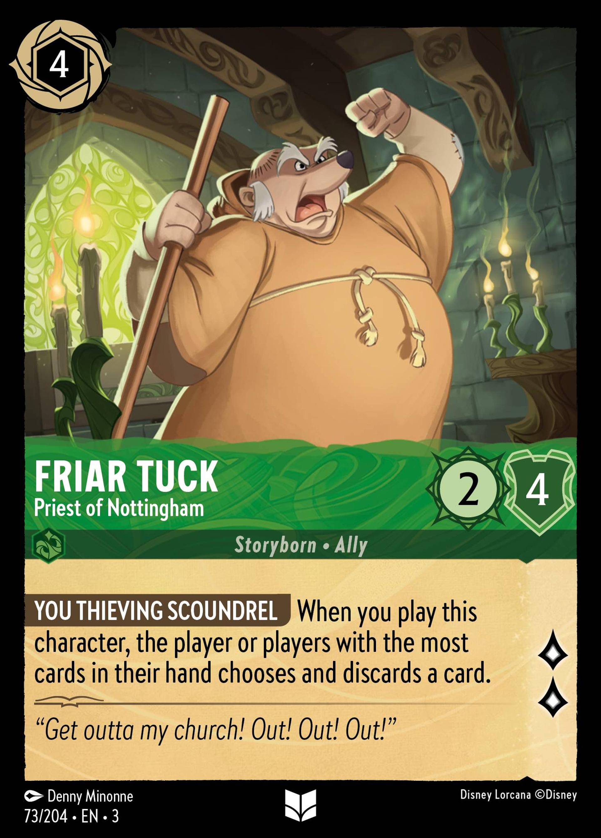 Friar Tuck - Priest of Nottingham — Into the Inklands — Lorcana