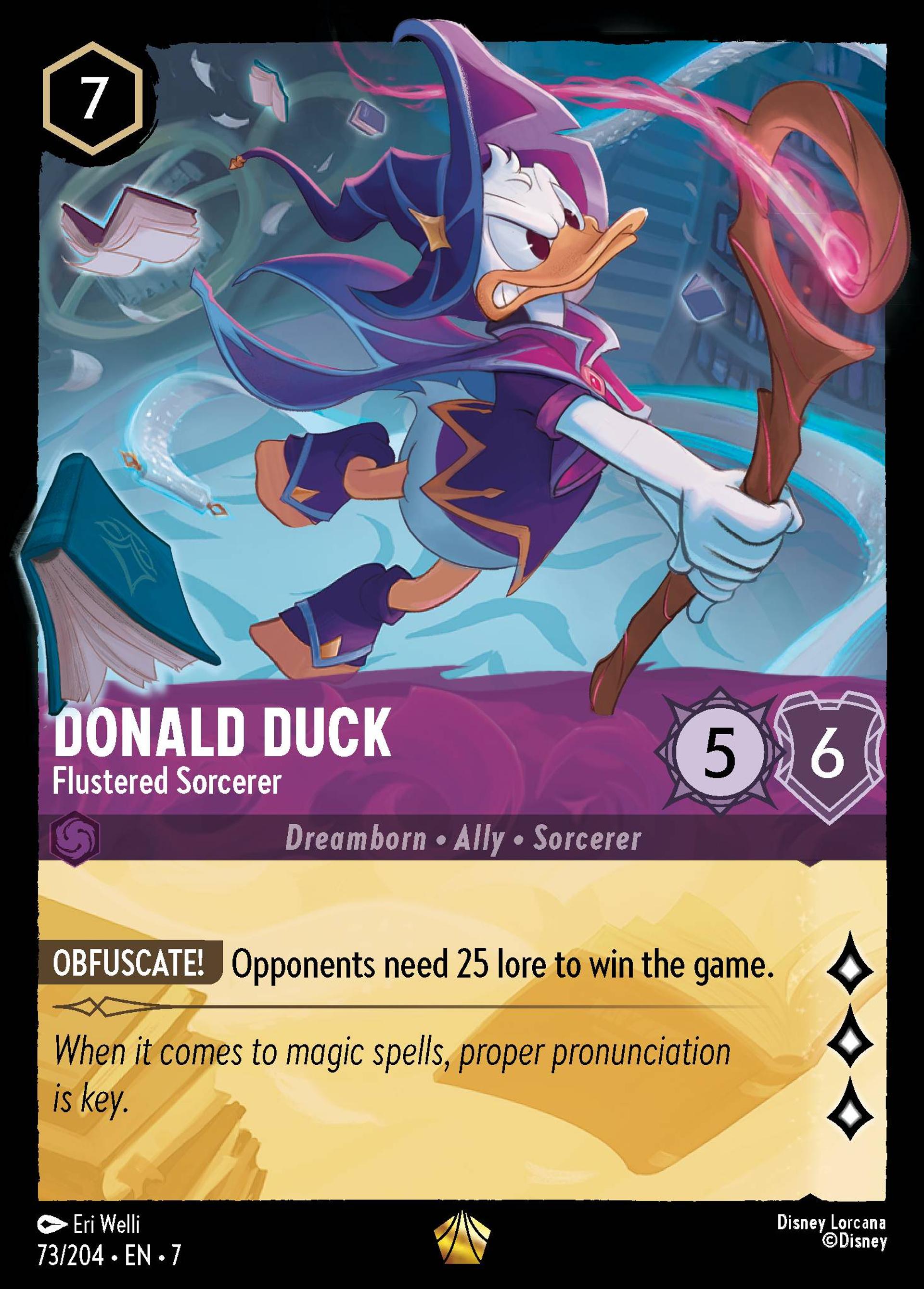 Donald Duck - Flustered Sorcerer — Archazia's Island — Lorcana