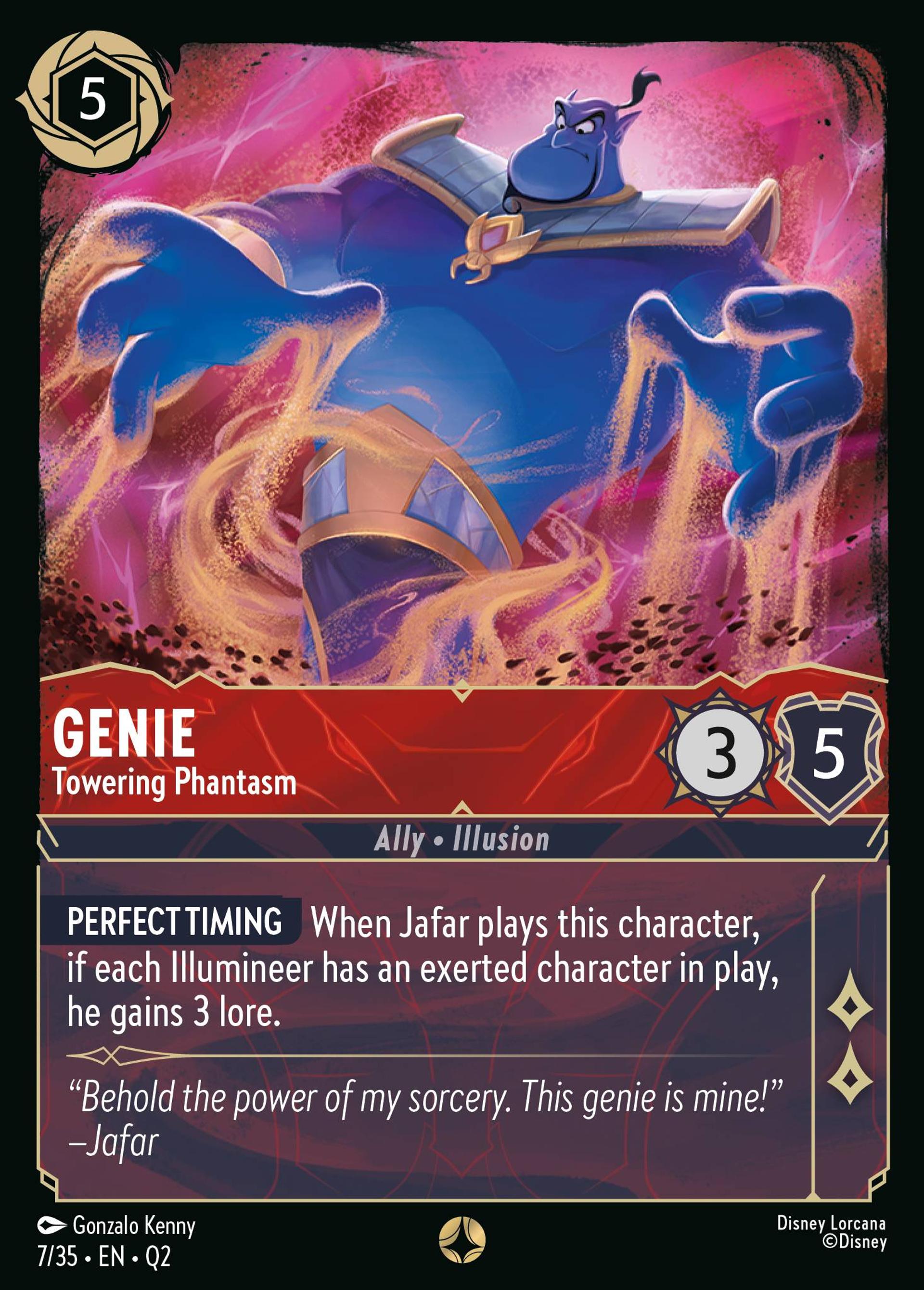 Genie - Towering Phantasm — Illumineer's Quest: Palace Heist — Lorcana