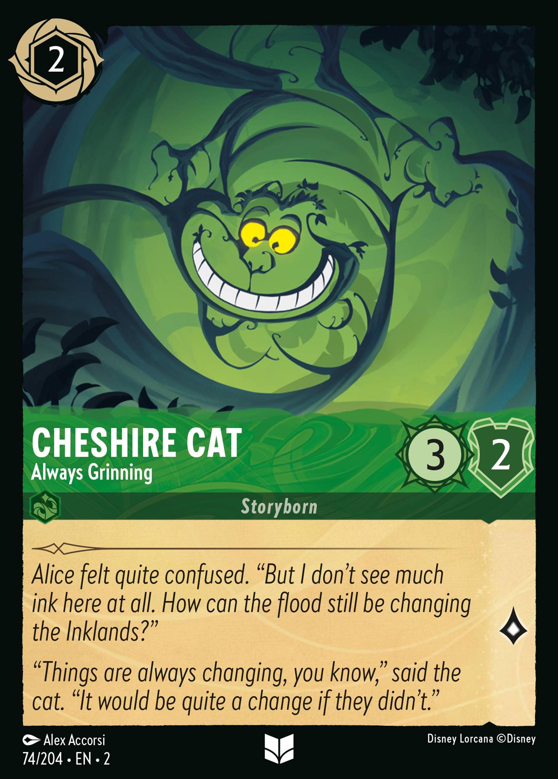 Chat du Cheshire - Toujours ce sourire… — Rise of the Floodborn — Lorcana