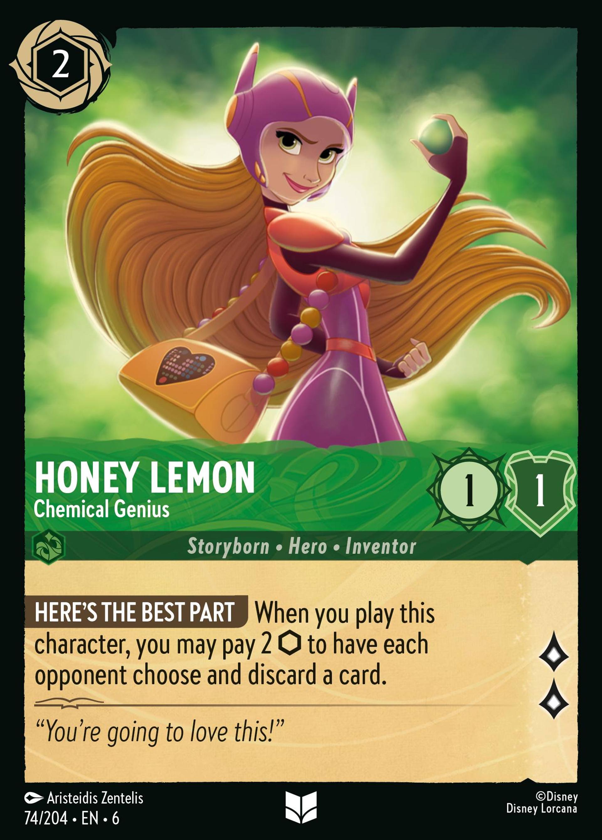 Honey Lemon - Chemical Genius — Azurite Sea — Lorcana