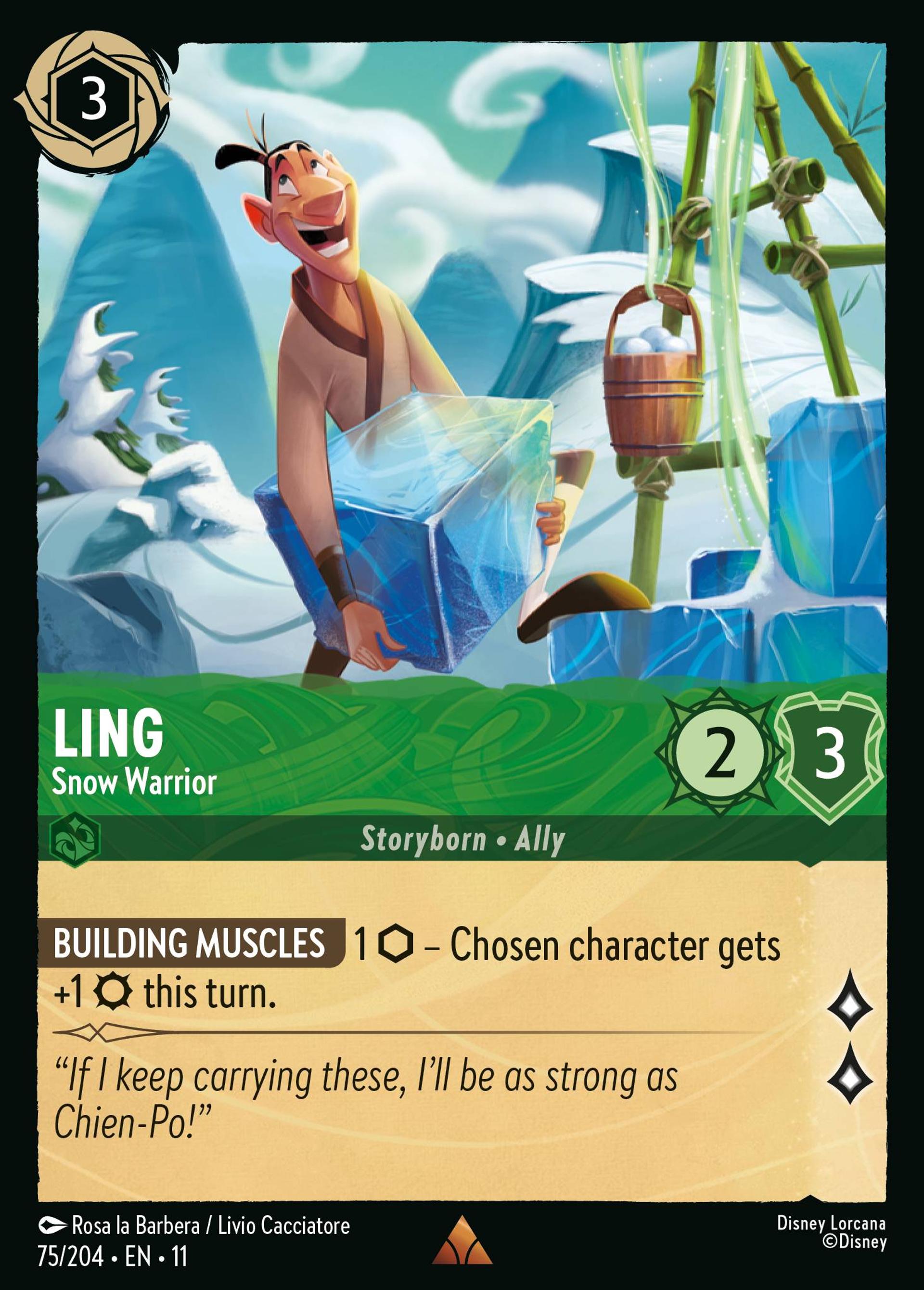 Ling - Guerrier des neiges — Winterspell — Lorcana