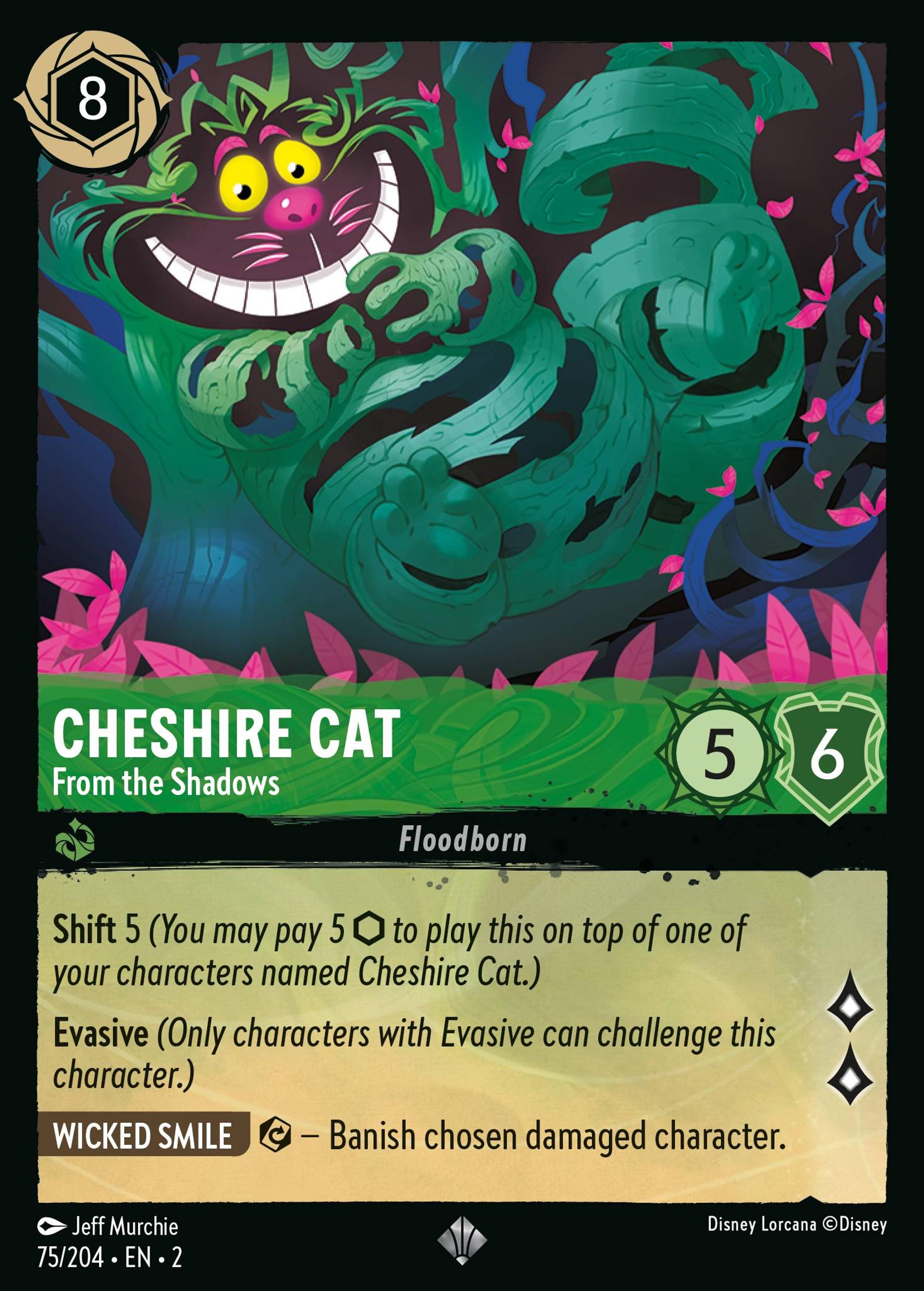 Chat du Cheshire - Sorti de l'ombre — Rise of the Floodborn — Lorcana