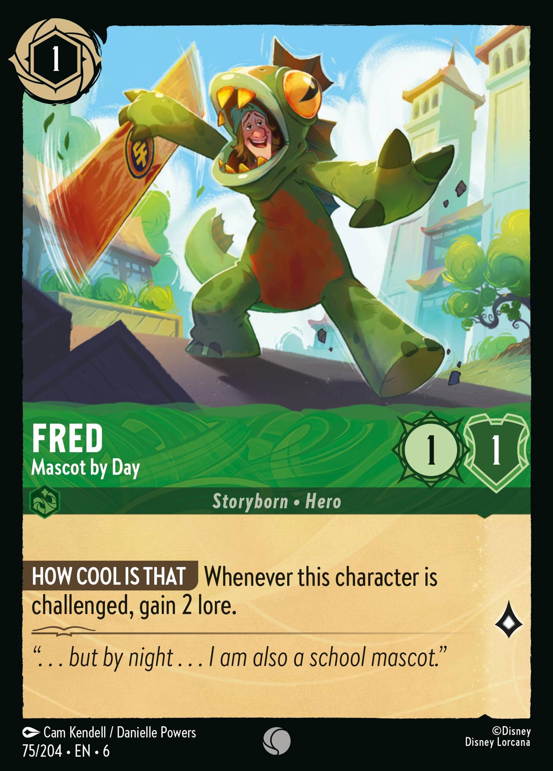 Fred - Mascot by Day — Azurite Sea — Lorcana