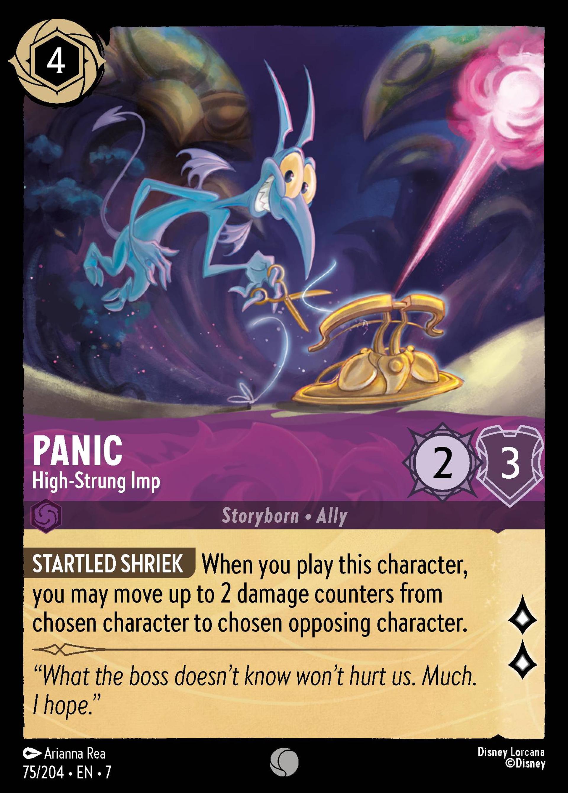 Panic - High-Strung Imp — Archazia's Island — Lorcana