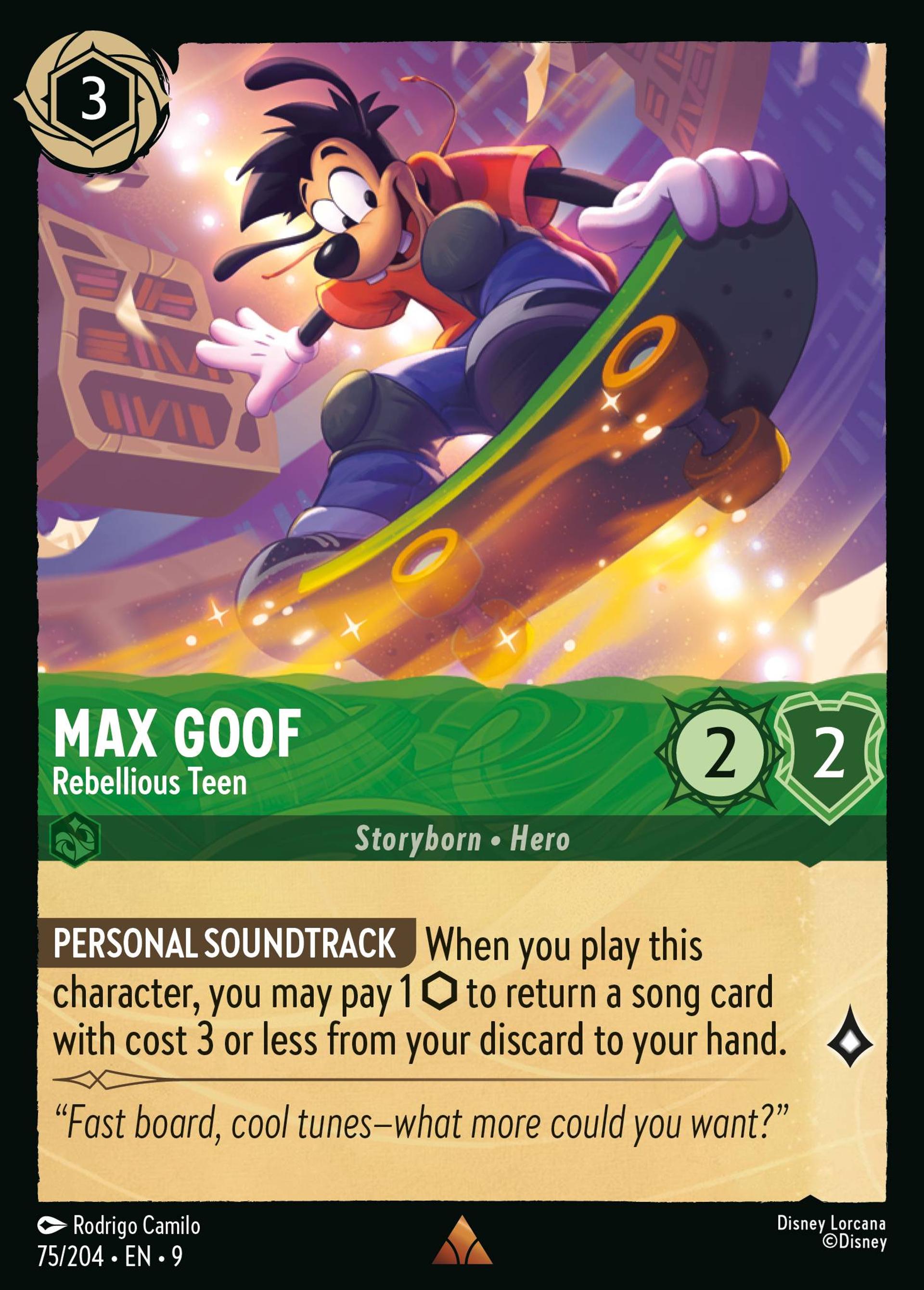Max Goof - Rebellious Teen — Fabled — Lorcana