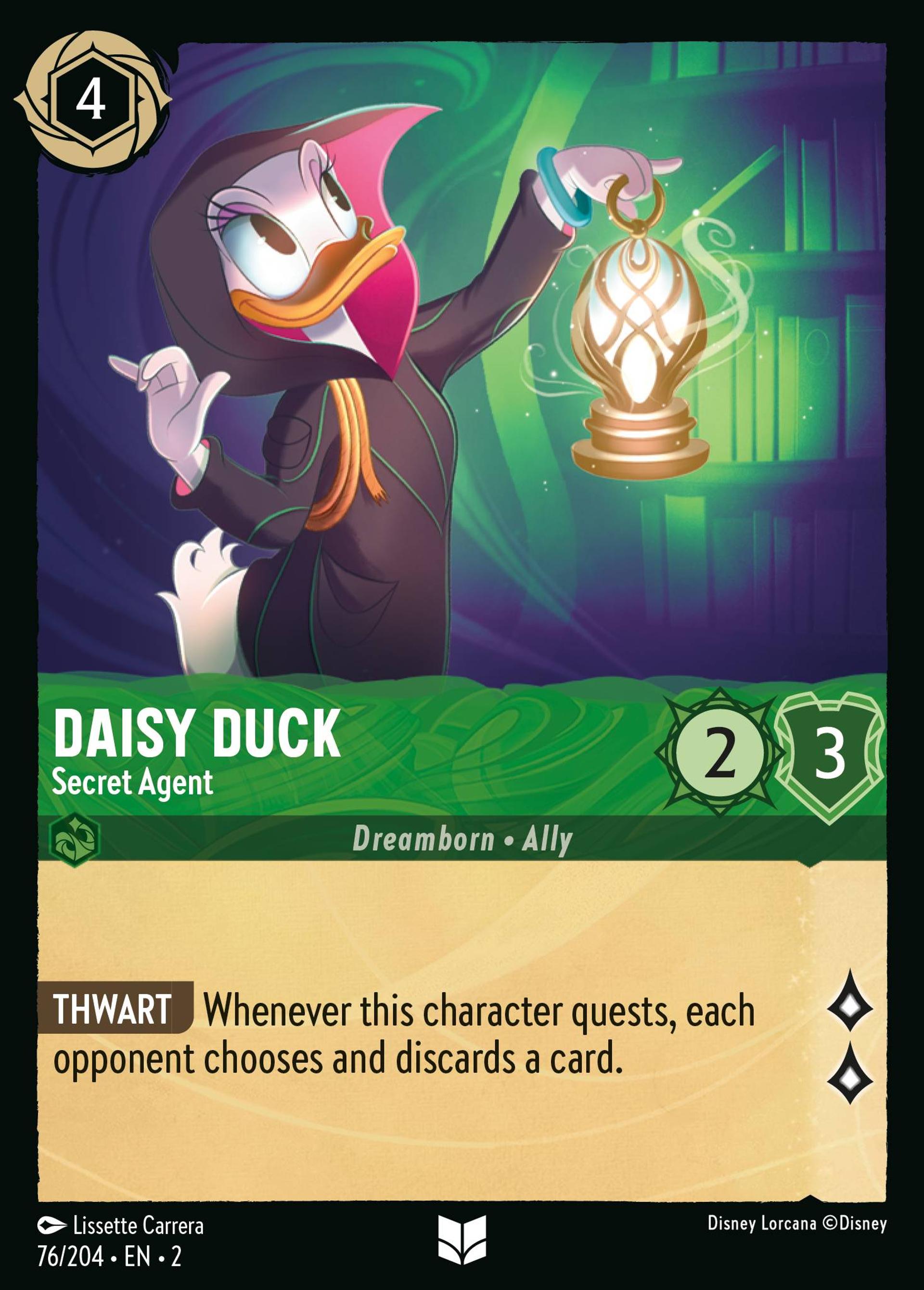 Daisy Duck - Secret Agent — Rise of the Floodborn — Lorcana