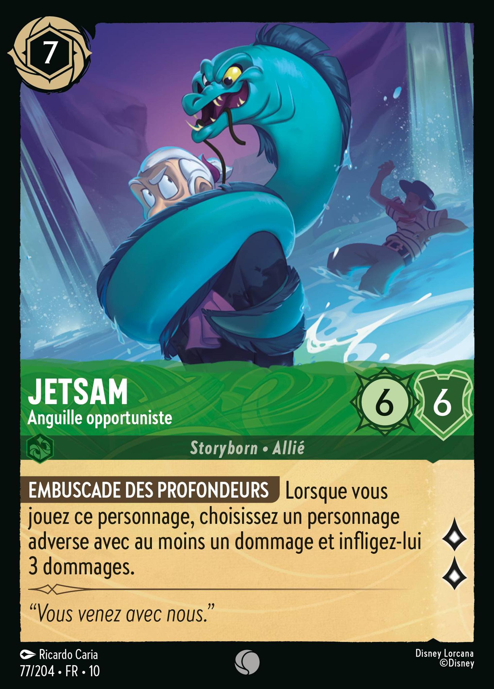 Jetsam - Anguille opportuniste — Whispers in the Well — Lorcana