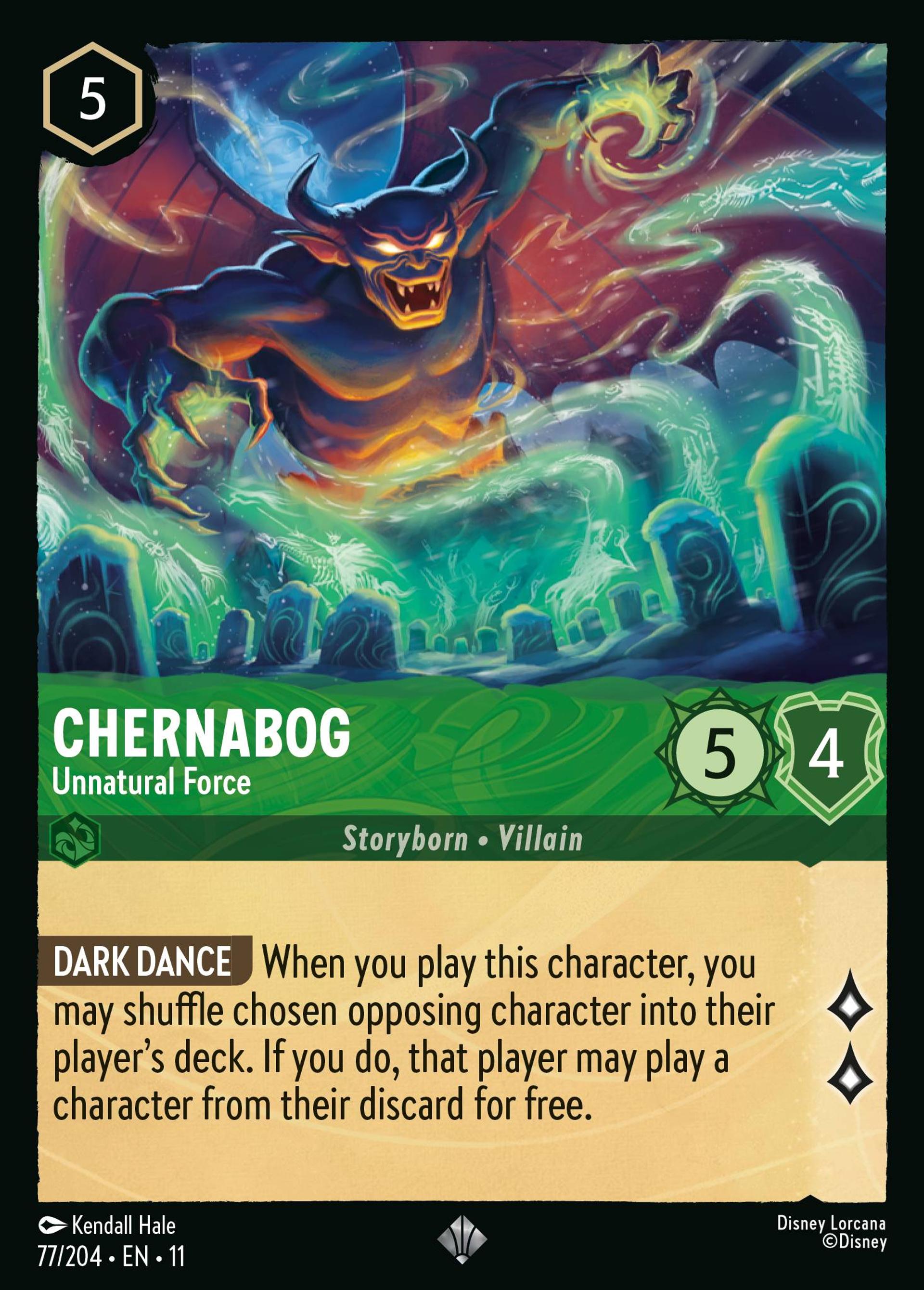Chernabog - Unnatural Force — Winterspell — Lorcana