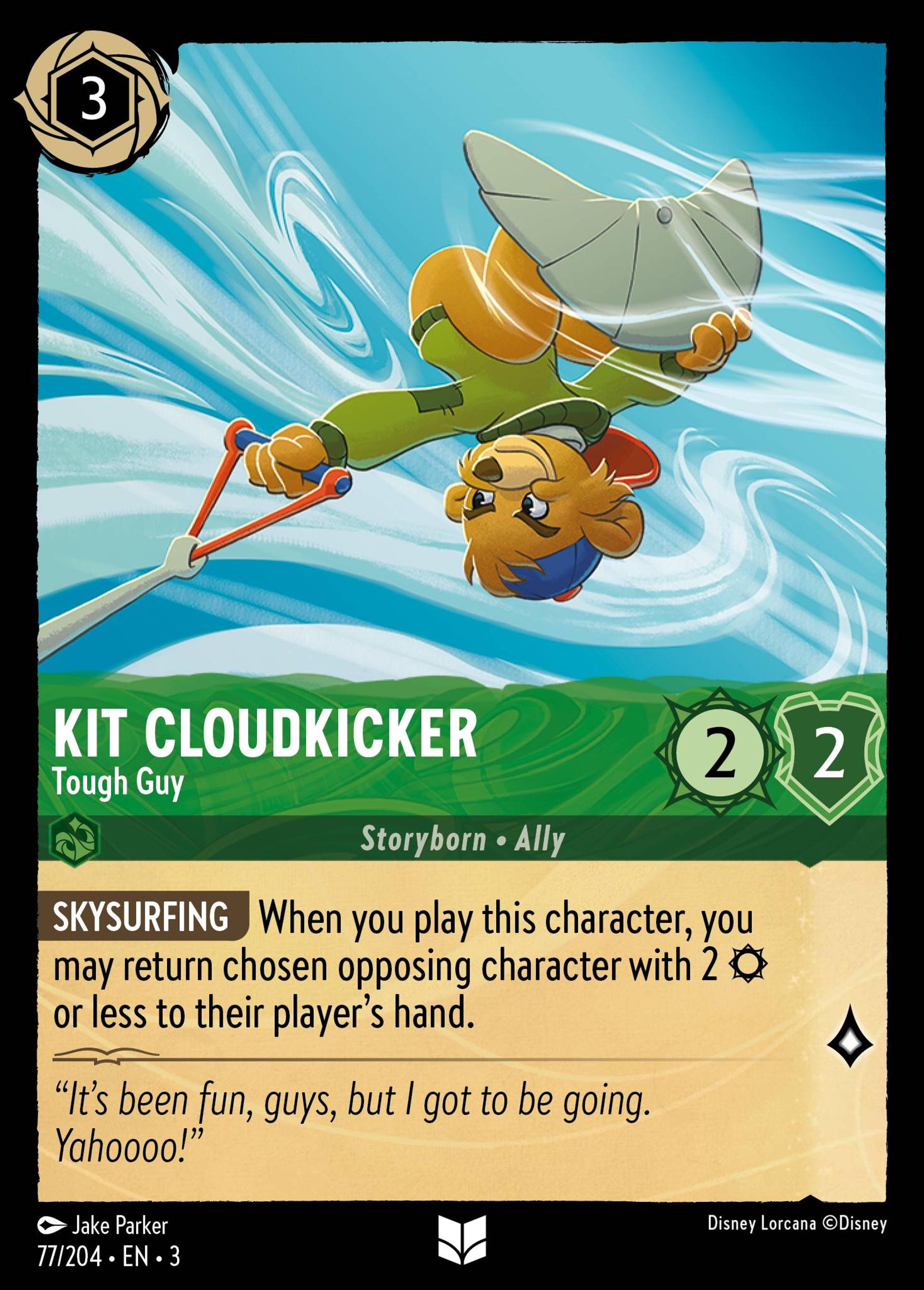 Kit Cloudkicker - Tough Guy — Into the Inklands — Lorcana