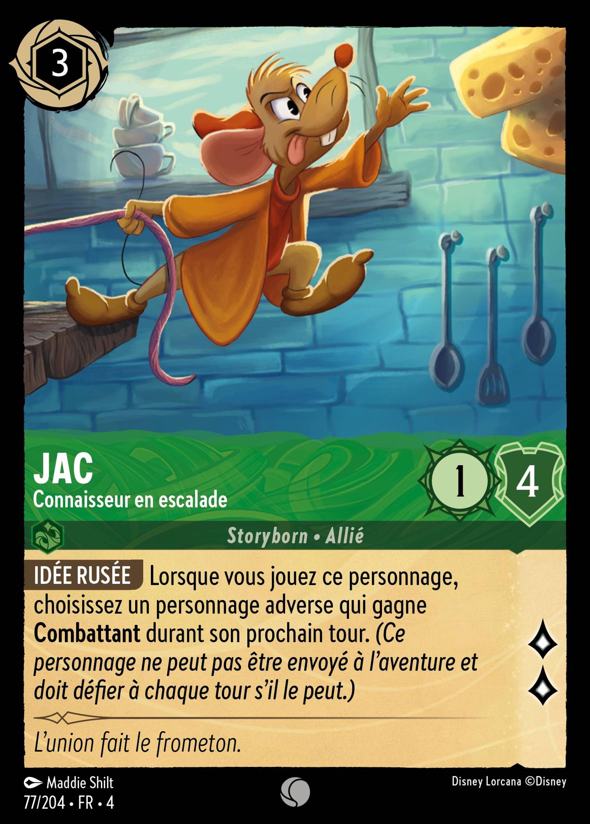 Jac - Connaisseur en escalade — Ursula's Return — Lorcana