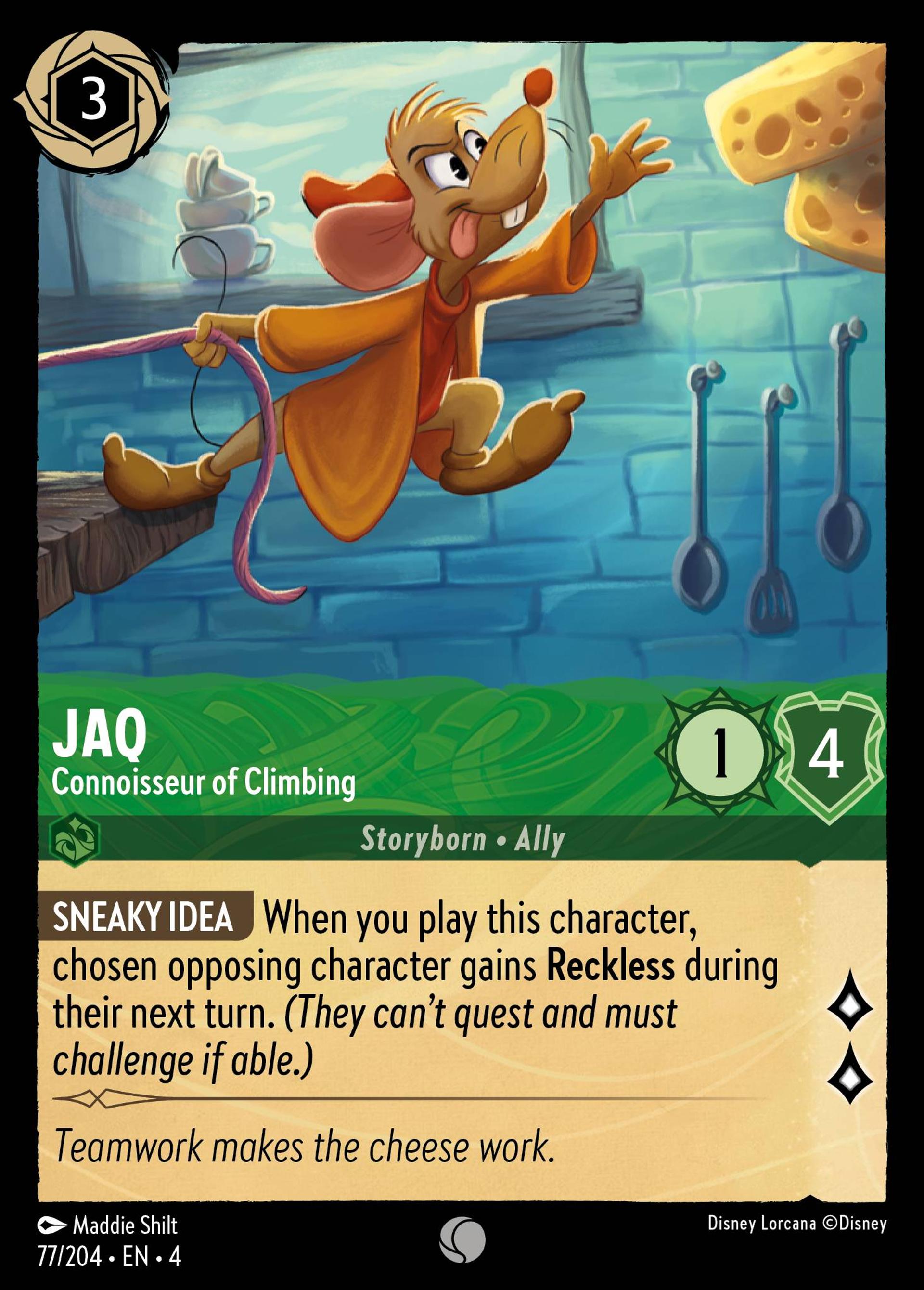 Jaq - Connoisseur of Climbing — Ursula's Return — Lorcana