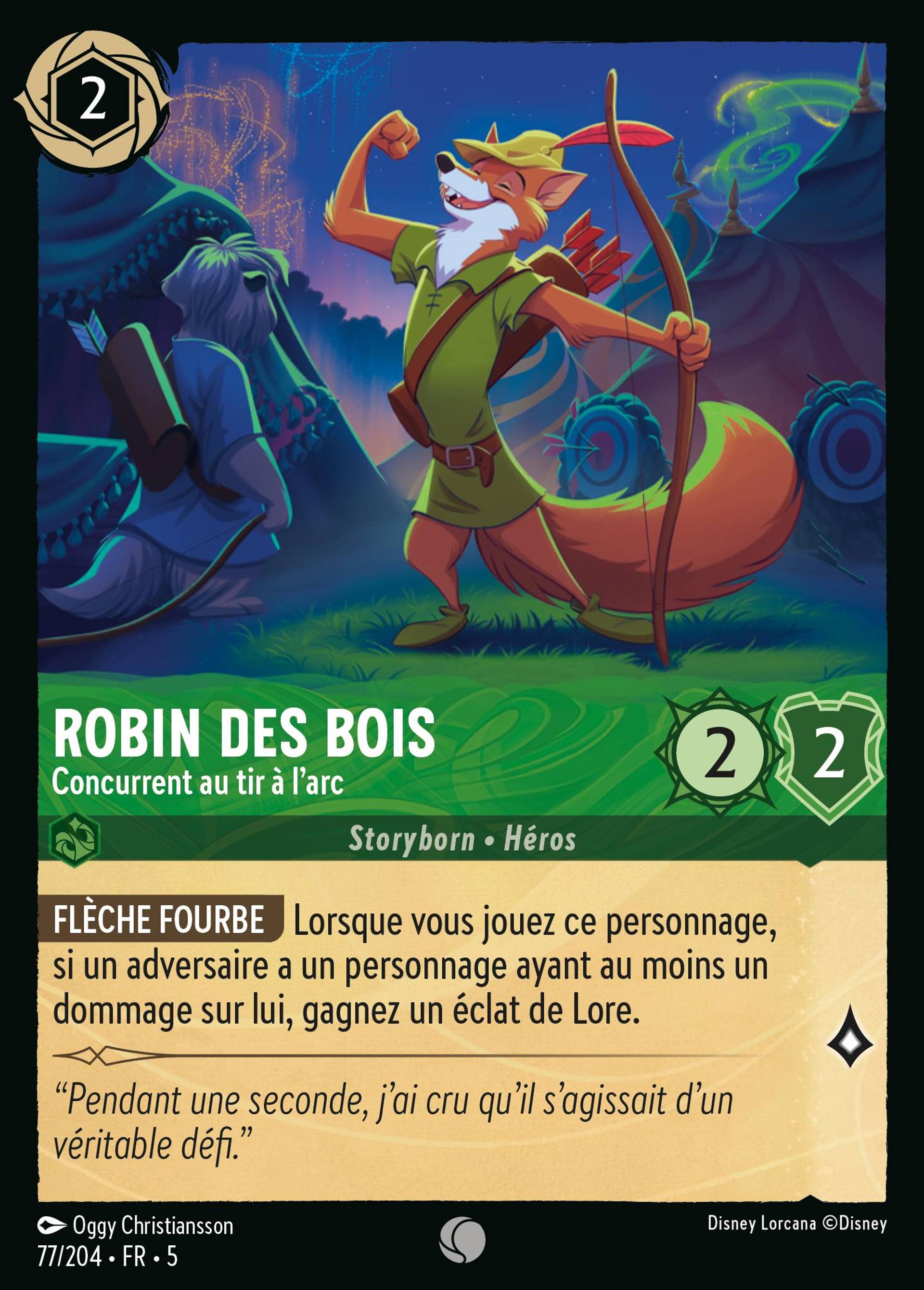 Robin des Bois - Concurrent au tir à l'arc — Shimmering Skies — Lorcana