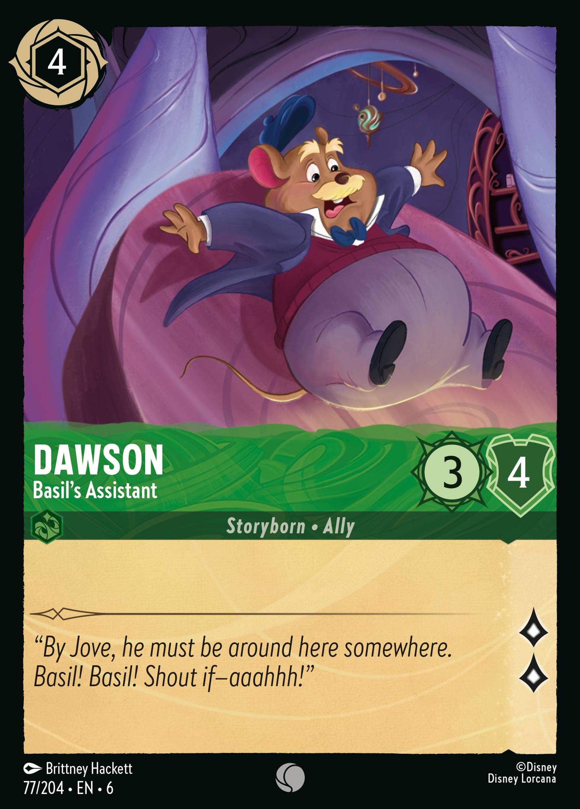 Dawson - Basil's Assistant — Azurite Sea — Lorcana
