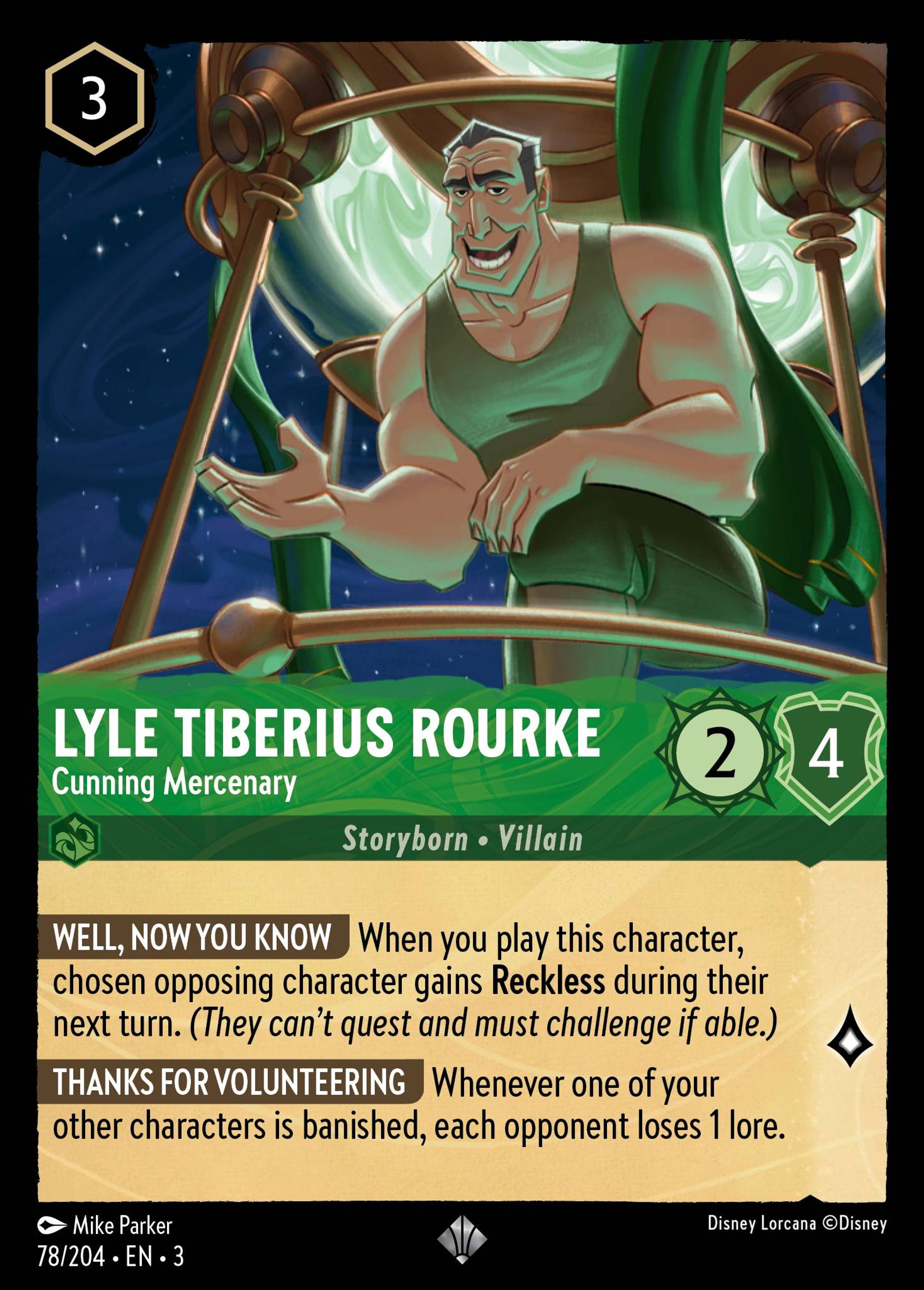 Lyle Tiberius Rourke - Mercenaire fourbe — Into the Inklands — Lorcana