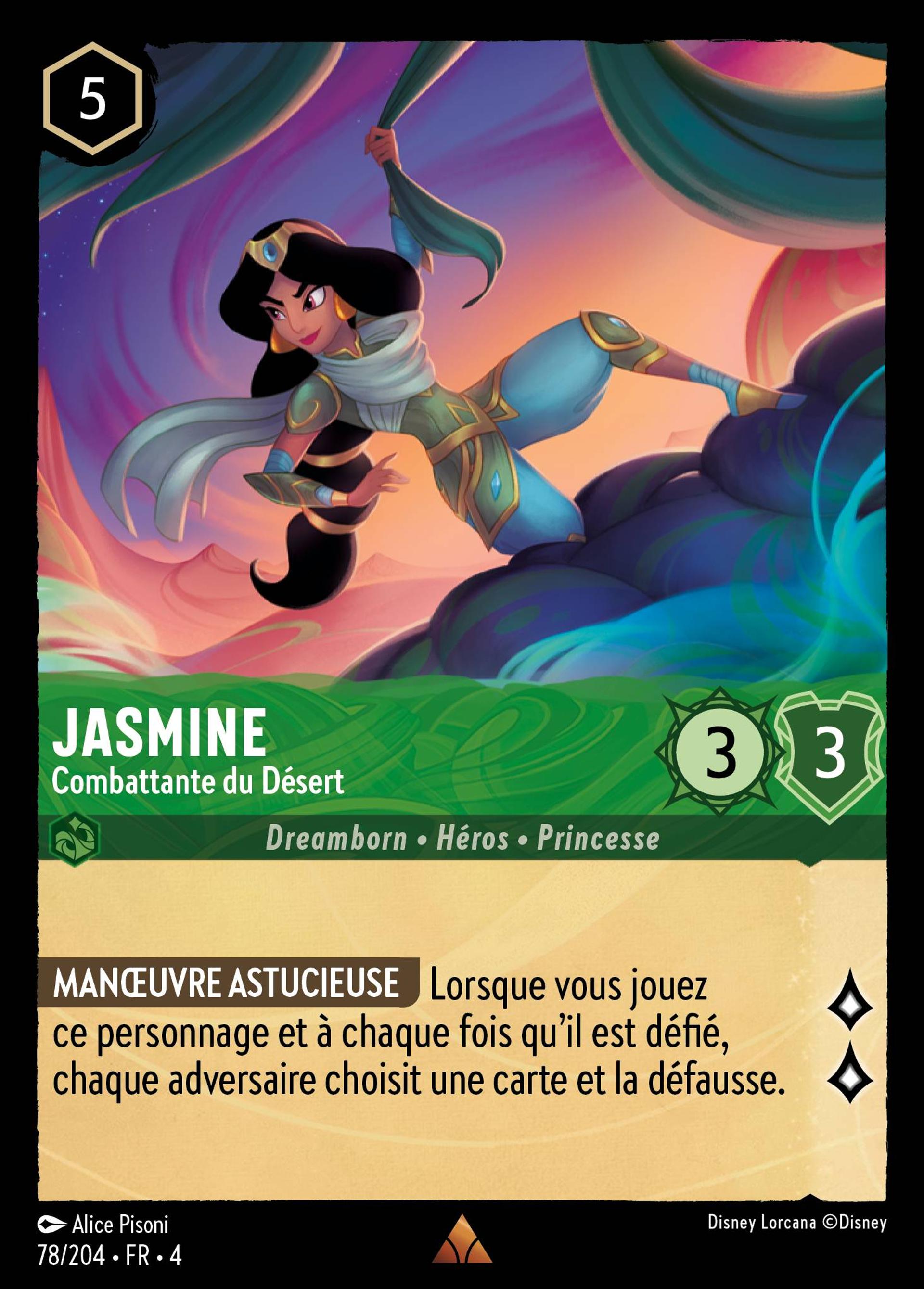 Jasmine - Combattante du Désert — Ursula's Return — Lorcana