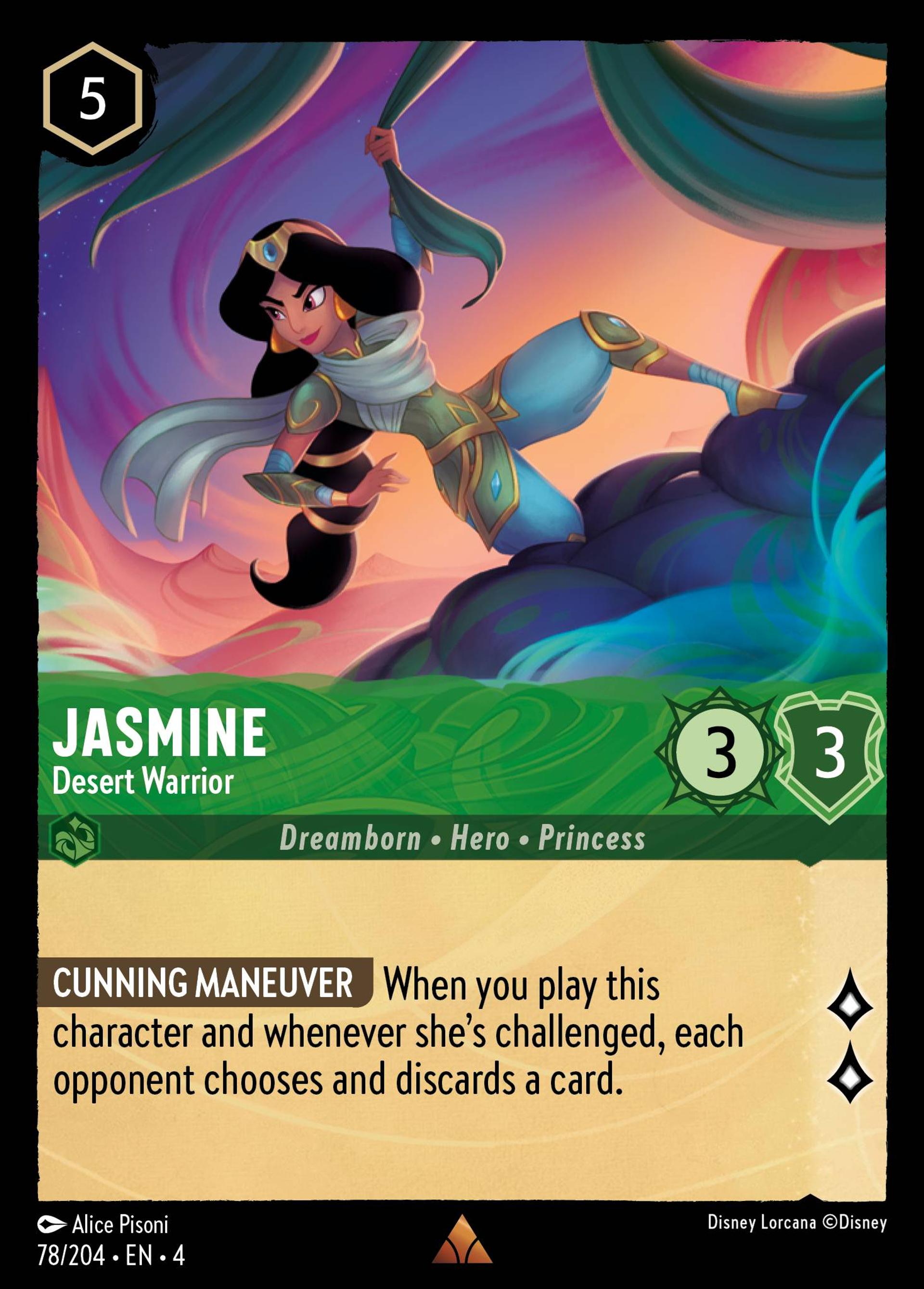 Jasmine - Desert Warrior — Ursula's Return — Lorcana