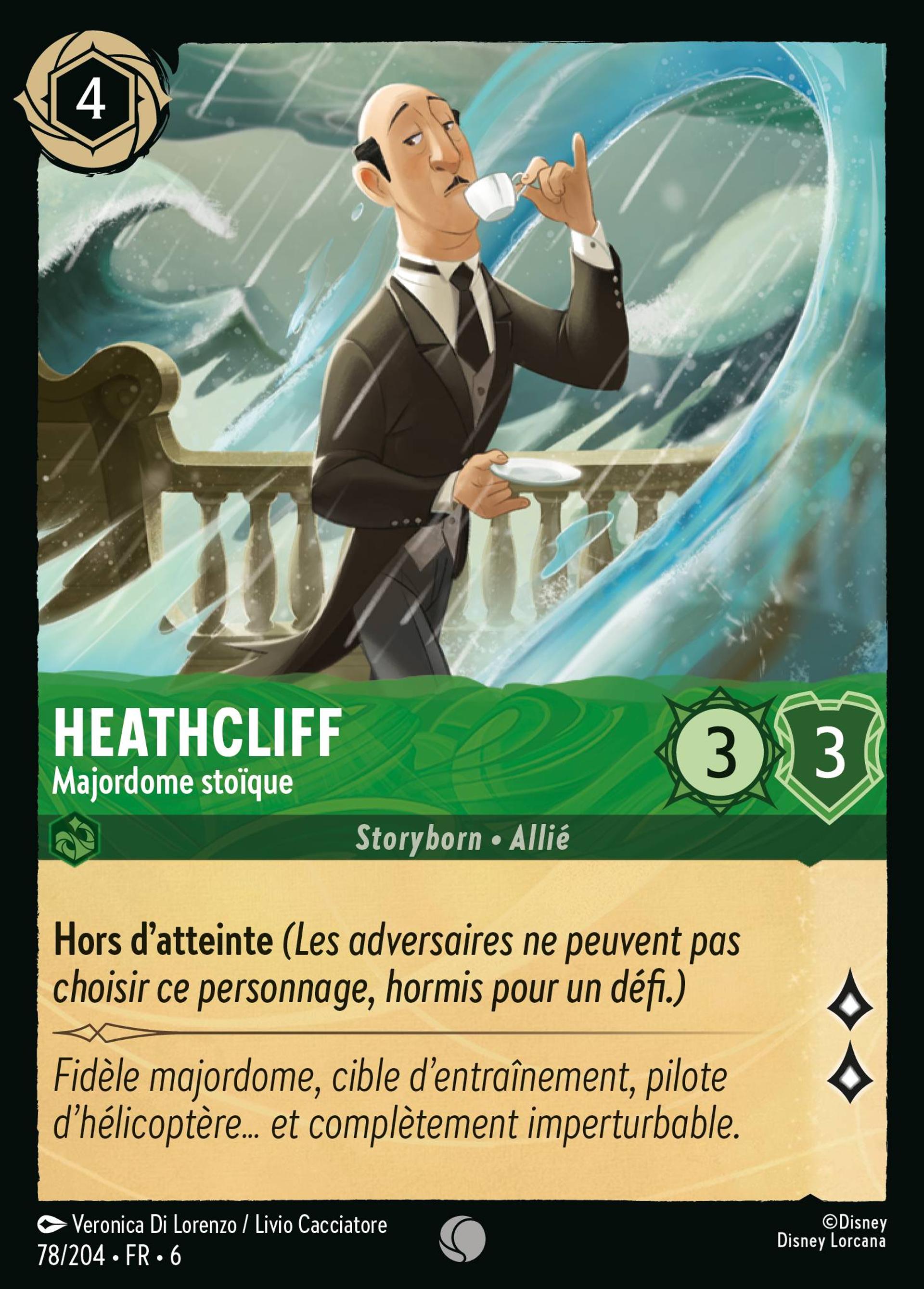 Heathcliff - Majordome stoïque — Azurite Sea — Lorcana