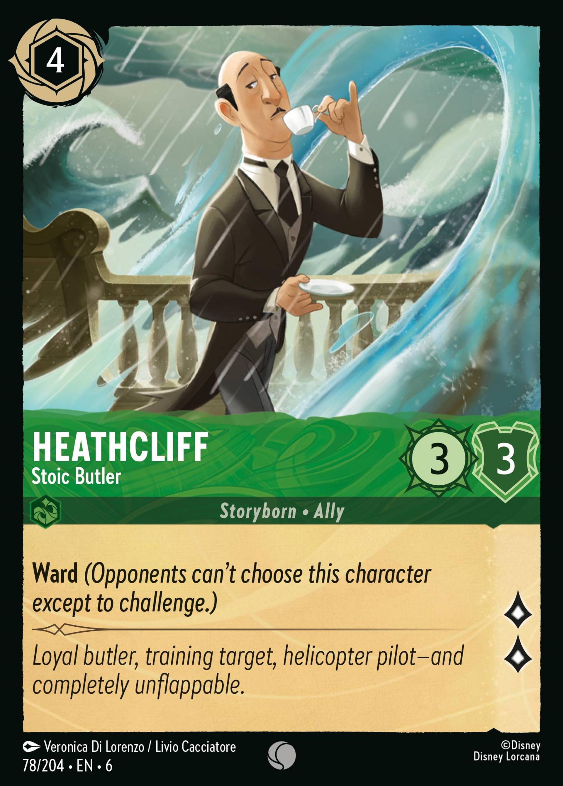 Heathcliff - Stoic Butler — Azurite Sea — Lorcana