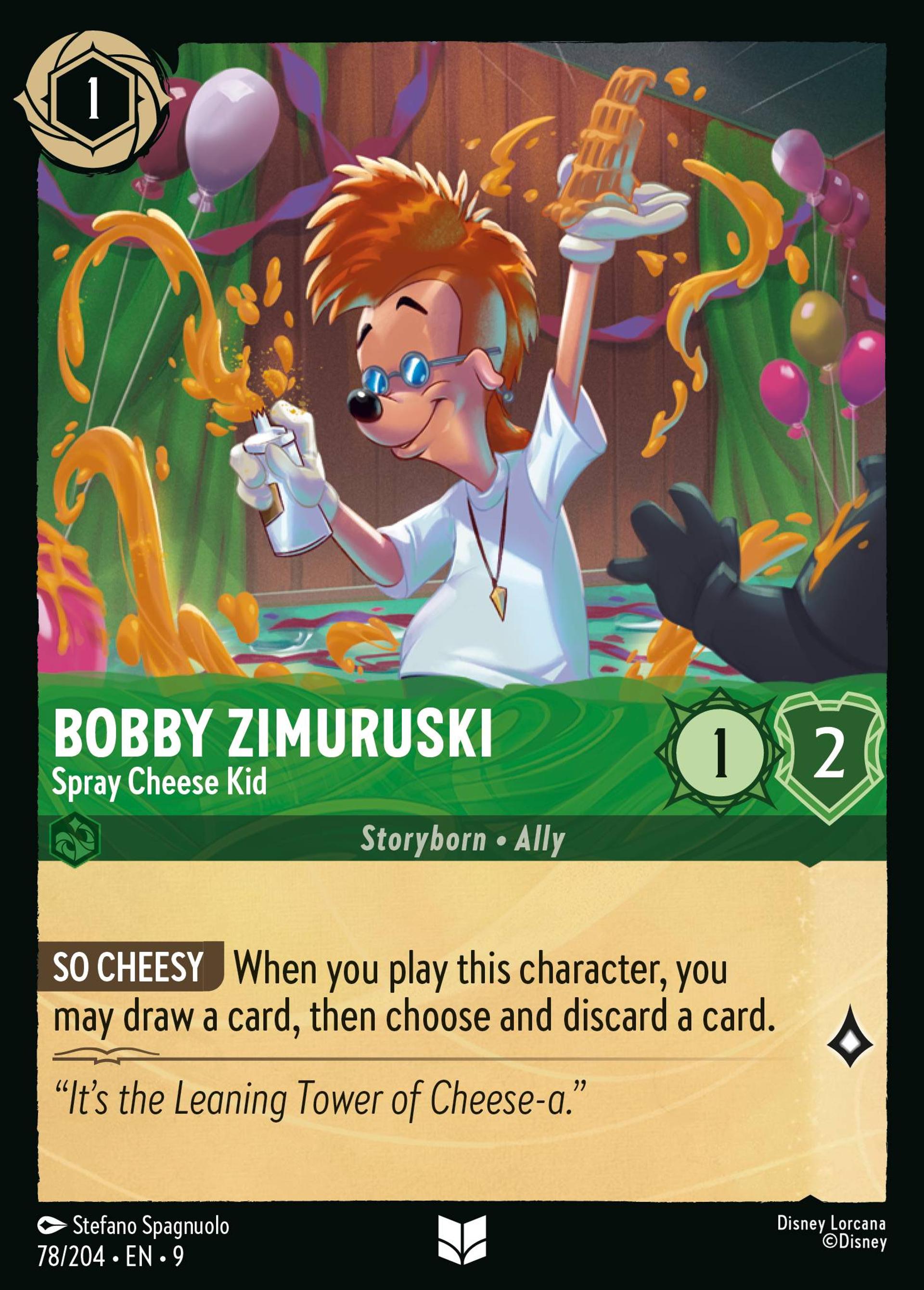Bobby Zimuruski - Spray Cheese Kid — Fabled — Lorcana