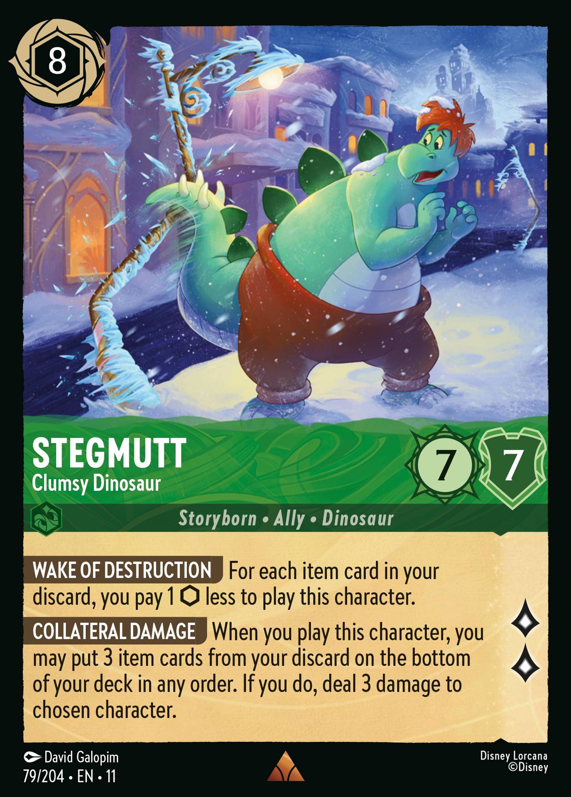 Sigmund - Dinosaure maladroit — Winterspell — Lorcana