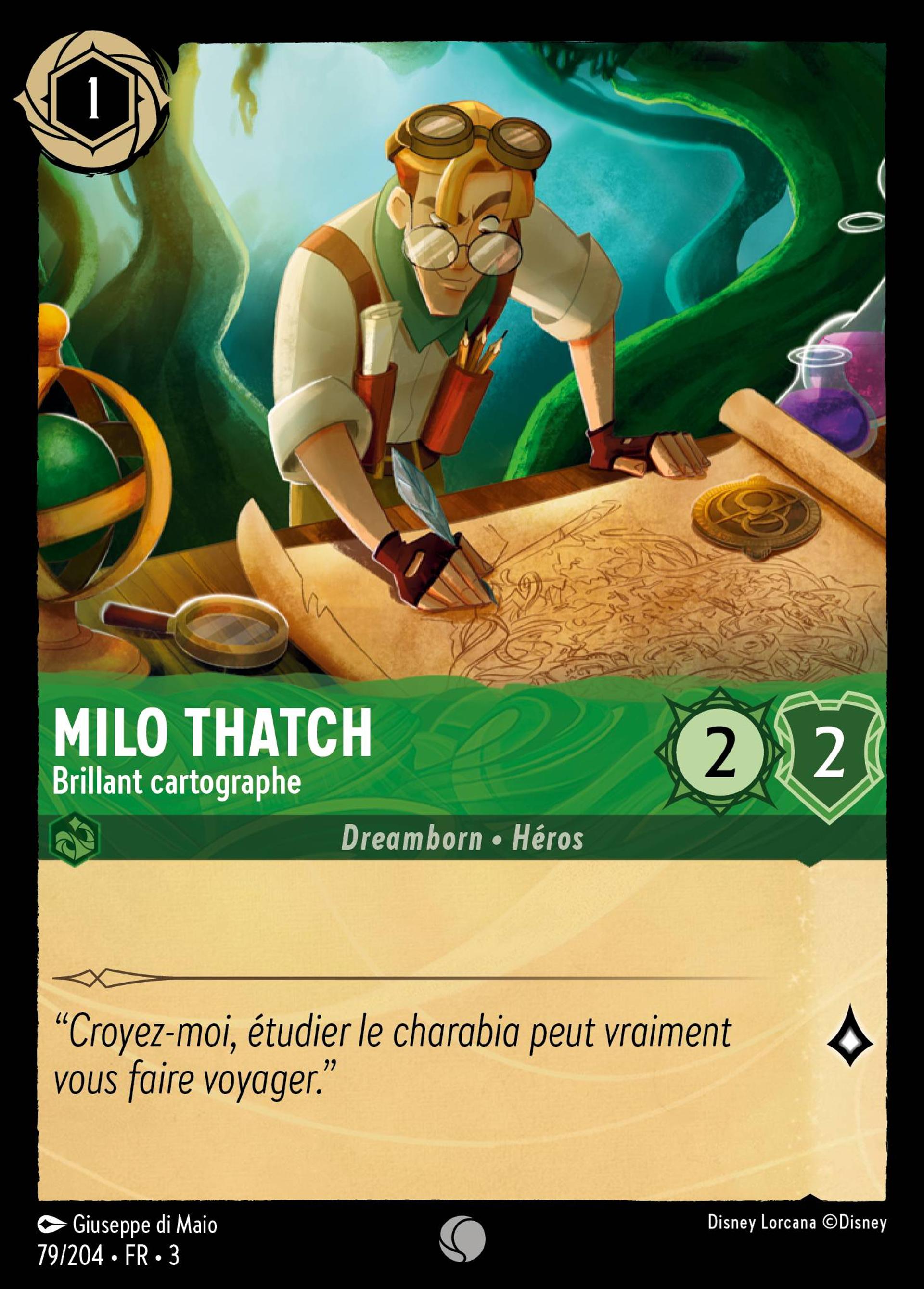 Milo Thatch - Brillant cartographe — Into the Inklands — Lorcana