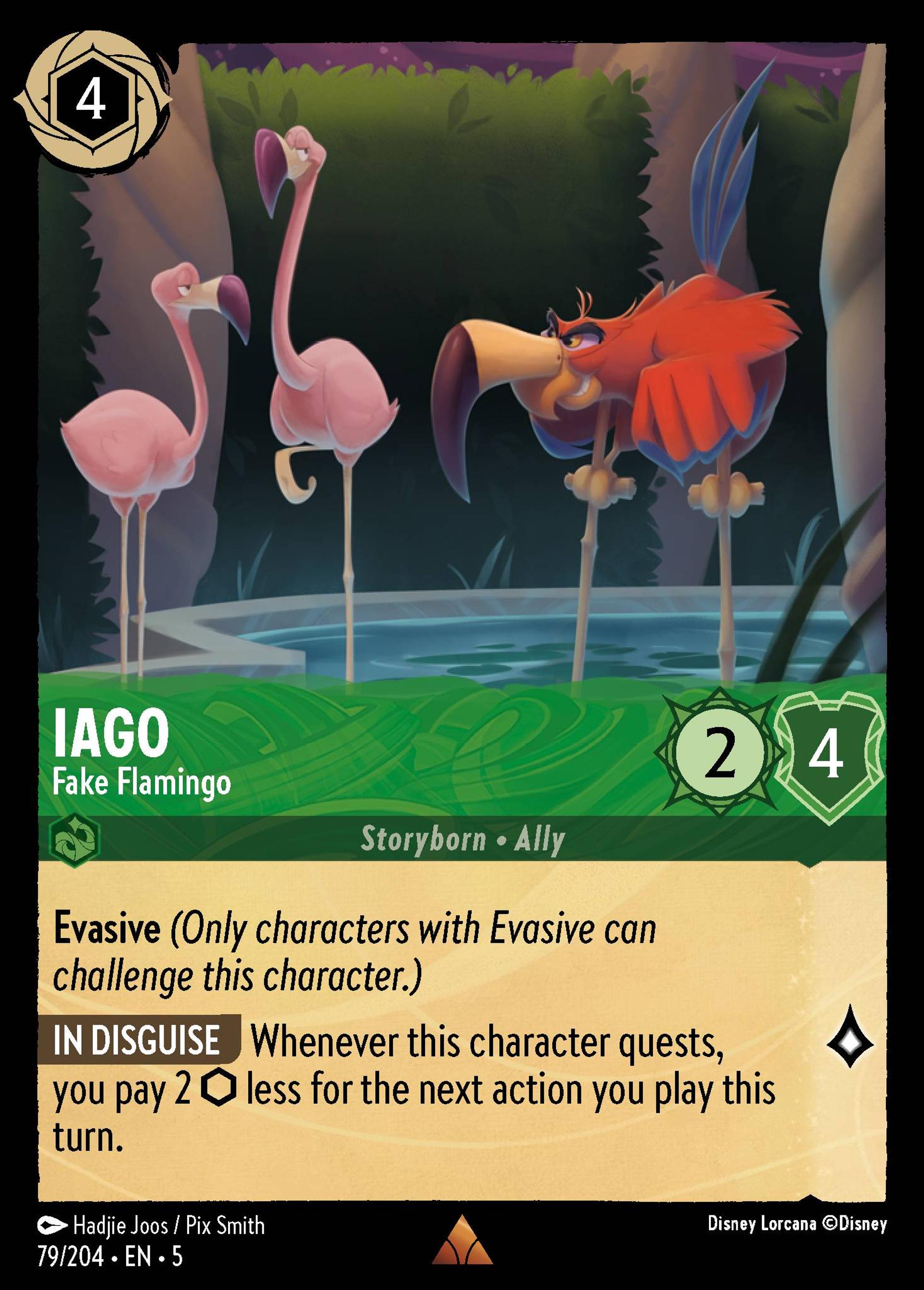 Iago - Fake Flamingo — Shimmering Skies — Lorcana