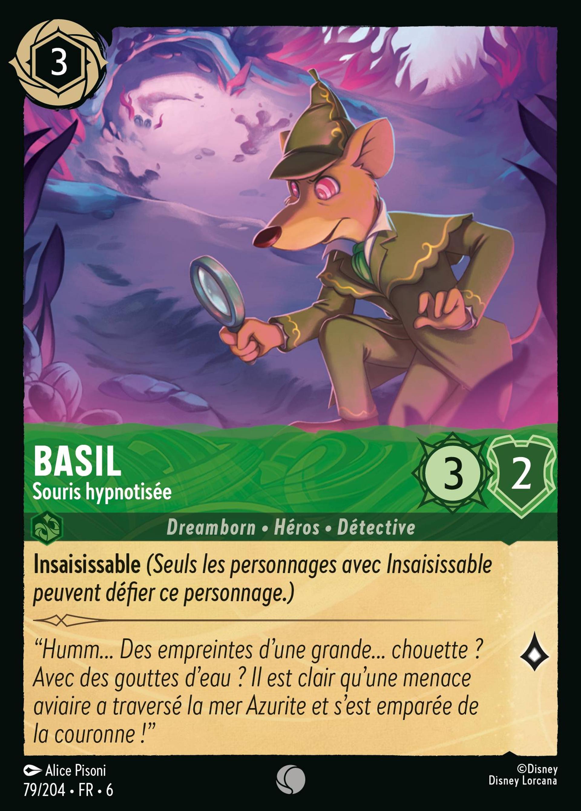 Basil - Souris hypnotisée — Azurite Sea — Lorcana
